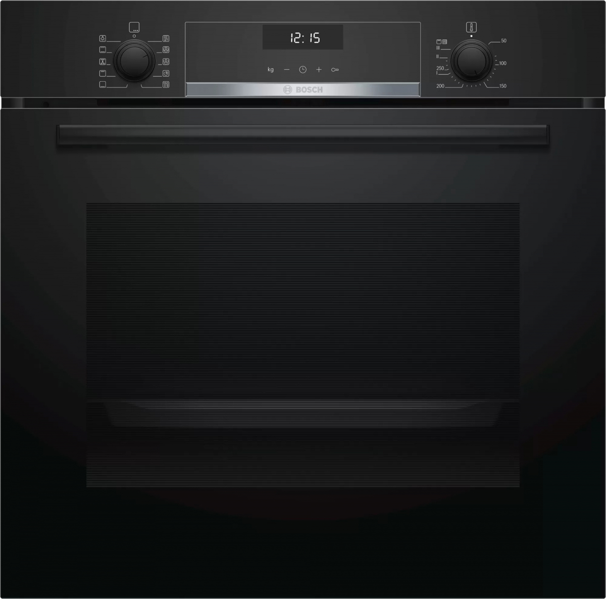 Изображение товара Электрический встроенный духовой шкаф Bosch серия 6 HBT 537FB0 черный 71 л