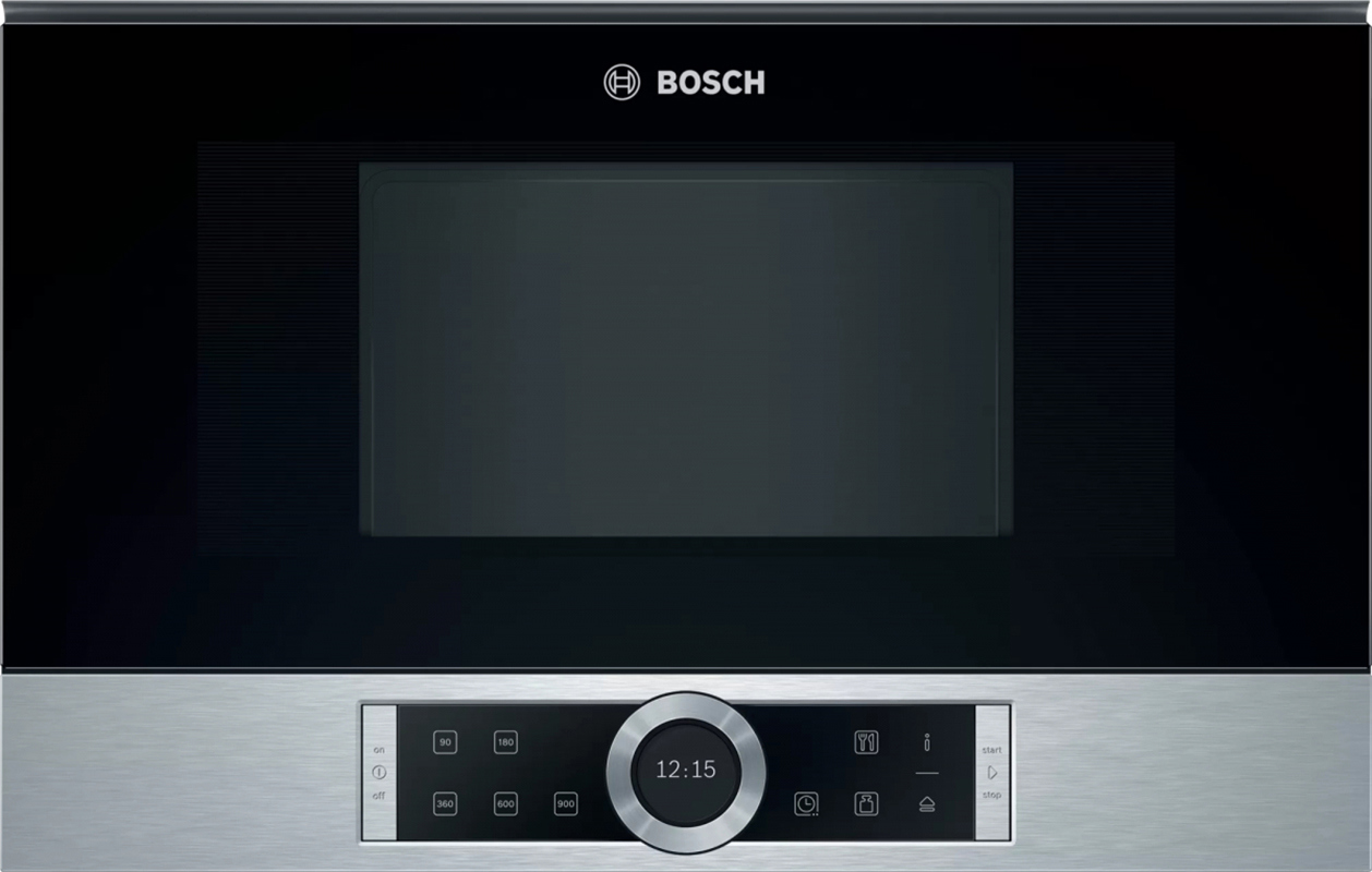 Изображение товара Встраиваемая микроволновая печь Bosch BFR634GS1 21 л встраиваемая серебристая