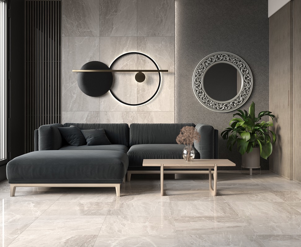 Изображение товара Керамогранит Laparet Nostalgic Silver 60x60 см мраморный эффект влагостойкий морозостойкий