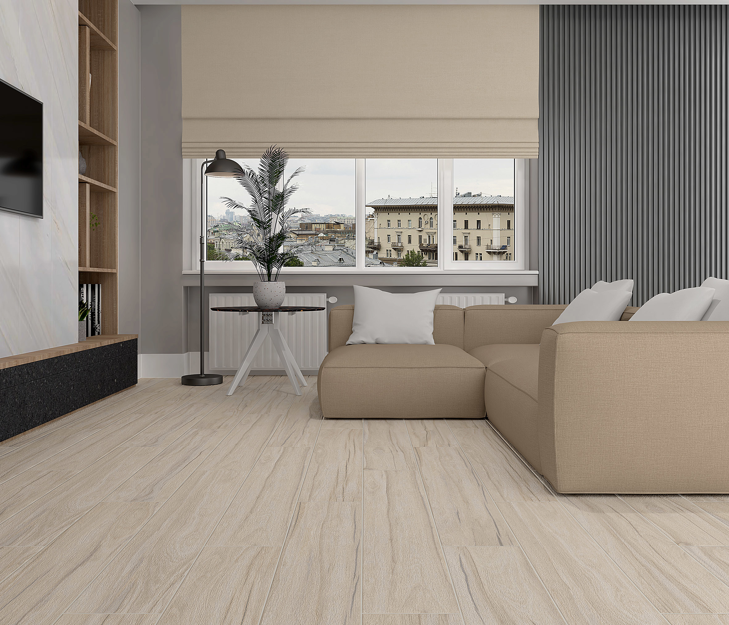 Изображение товара Керамогранит Laparet Selva 20x120 см бежевый матовый для пола и стен