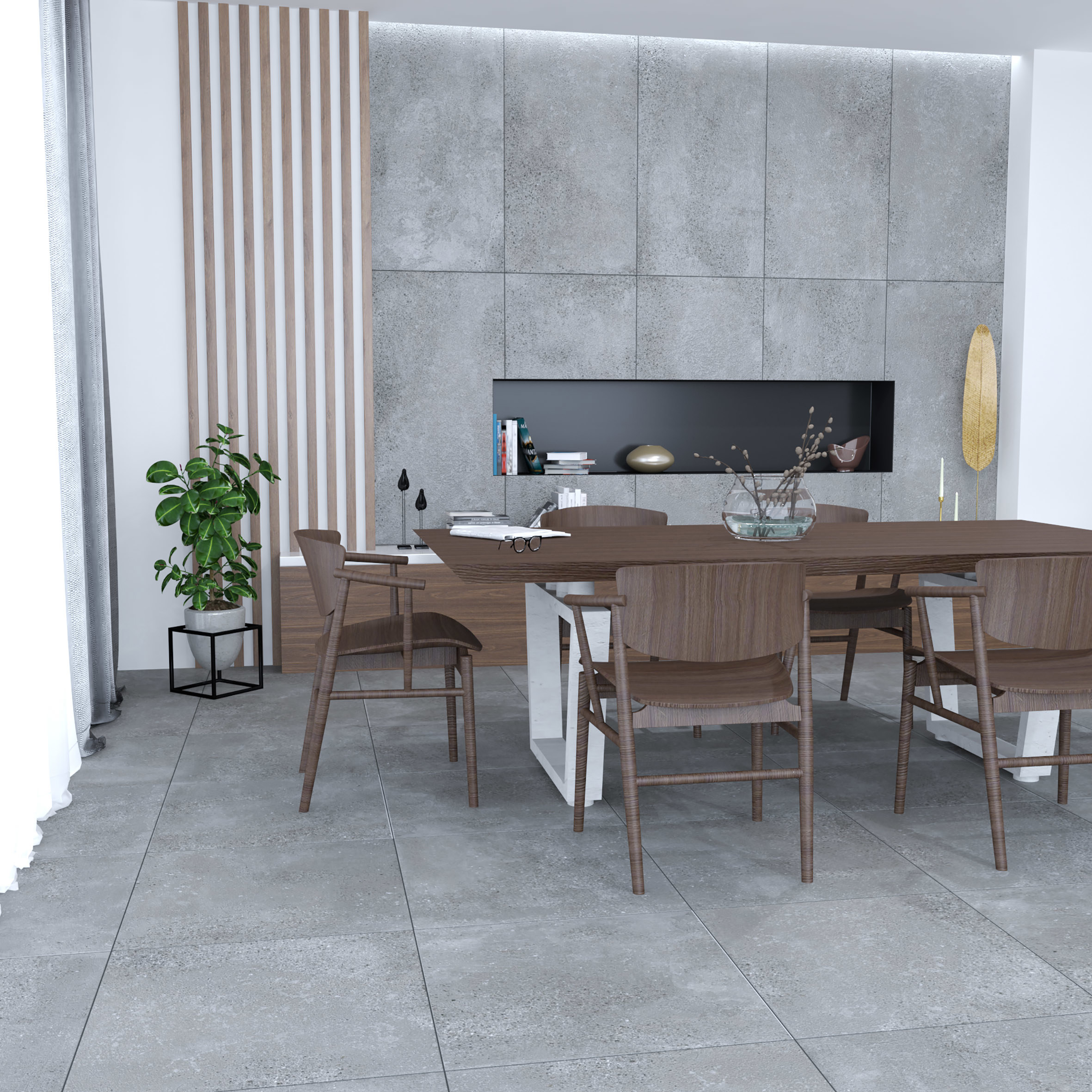 Изображение товара Керамогранит Laparet Tiffany серый 60x120 см матовый