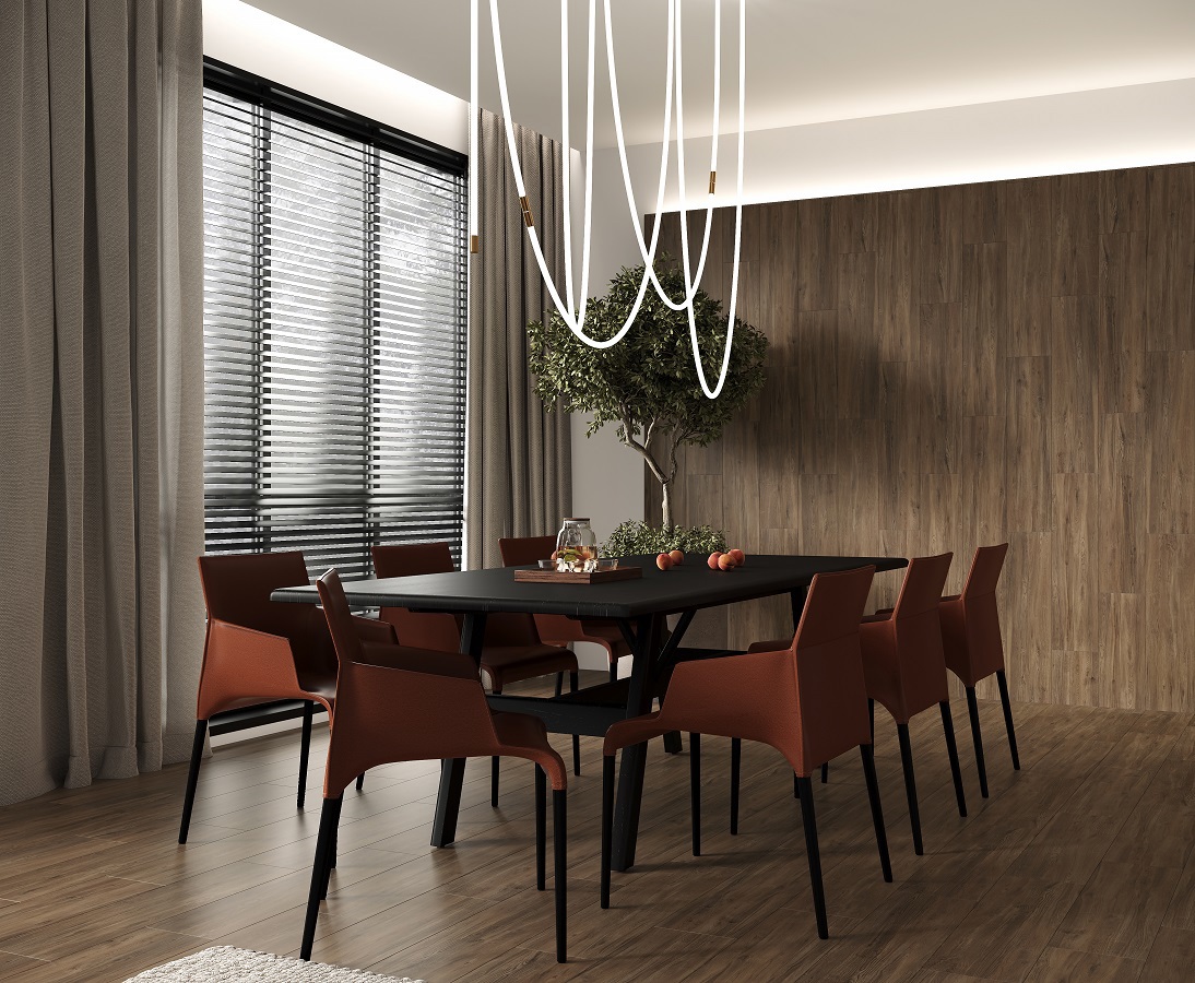 Изображение товара Керамогранит Laparet Tabula Brown 19.7x79.7 см коричневый глянцевый