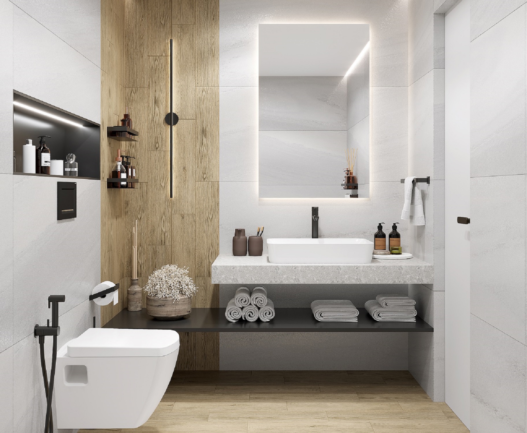 Изображение товара Керамогранит Laparet Urban Dazzle Bianco 60x120 см белый для пола стен