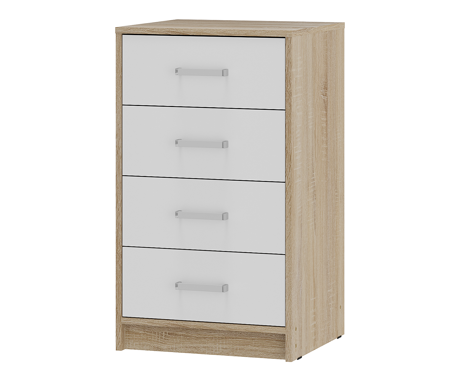 Изображение товара Комод Бтс Мия 4 ящика 44.8x44.1x83.8 см ЛДСП цвет светло-коричневый, белый