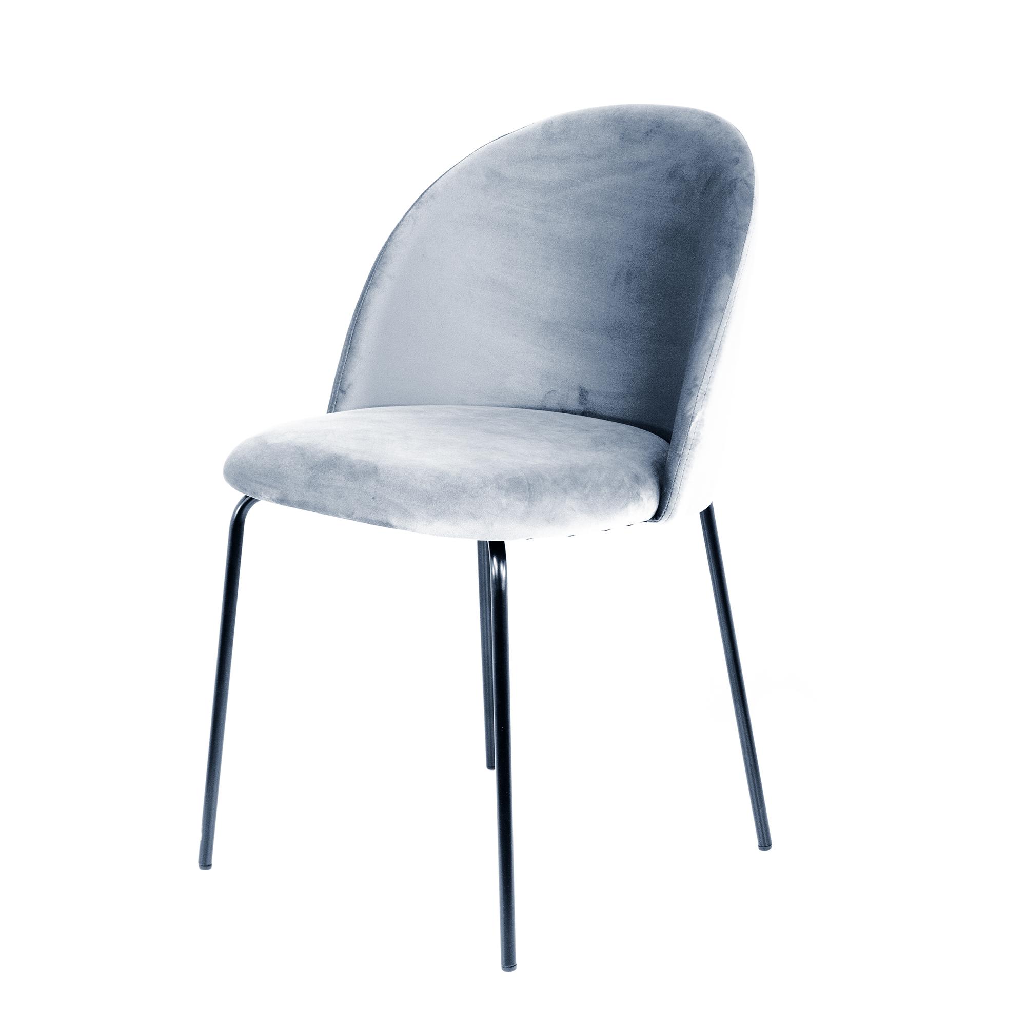 Изображение товара Стул Mebel Square Nord 51x81x56 см велюр цвет серый