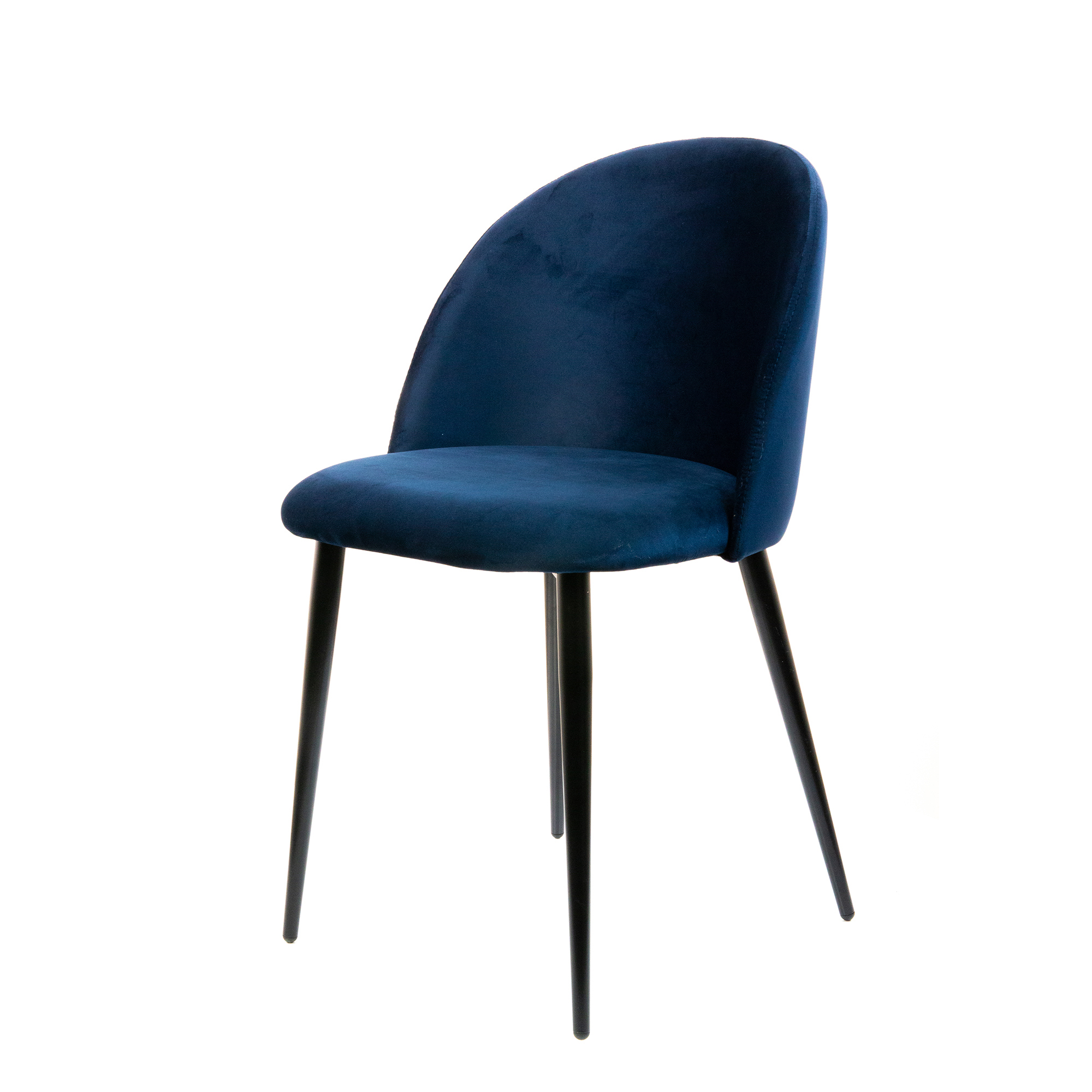 Изображение товара Стул Mebel Square Lori 55x80x51 см велюр цвет синий