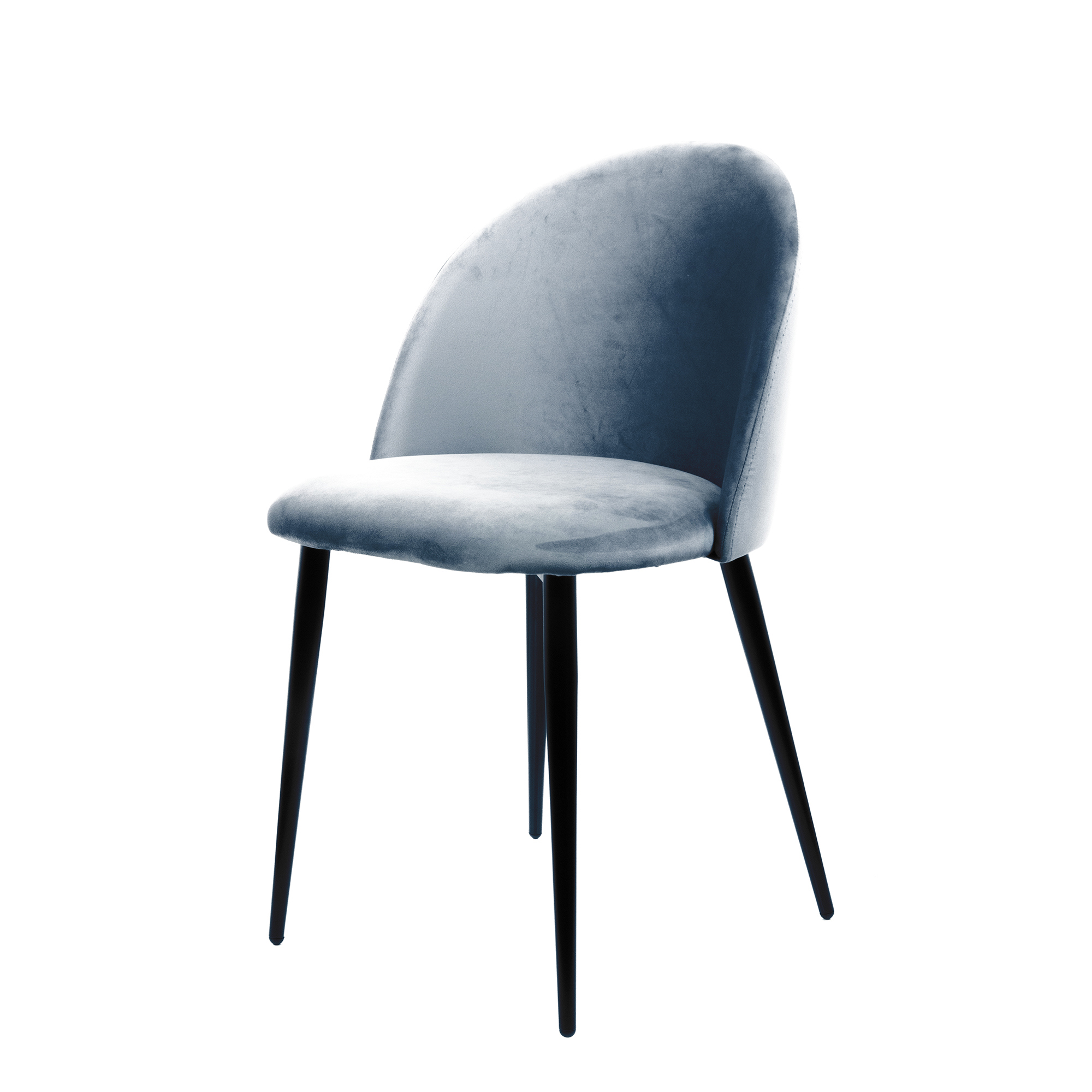 Изображение товара Стул Mebel Square Lori 55x80x51 см велюр цвет серый