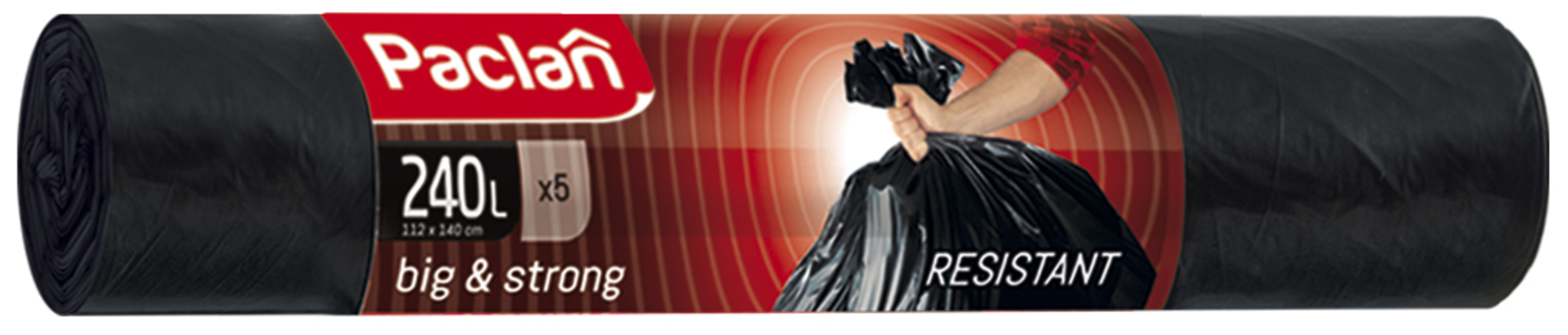Изображение товара Мешки для мусора Paclan big and strong 240 л, 5 шт