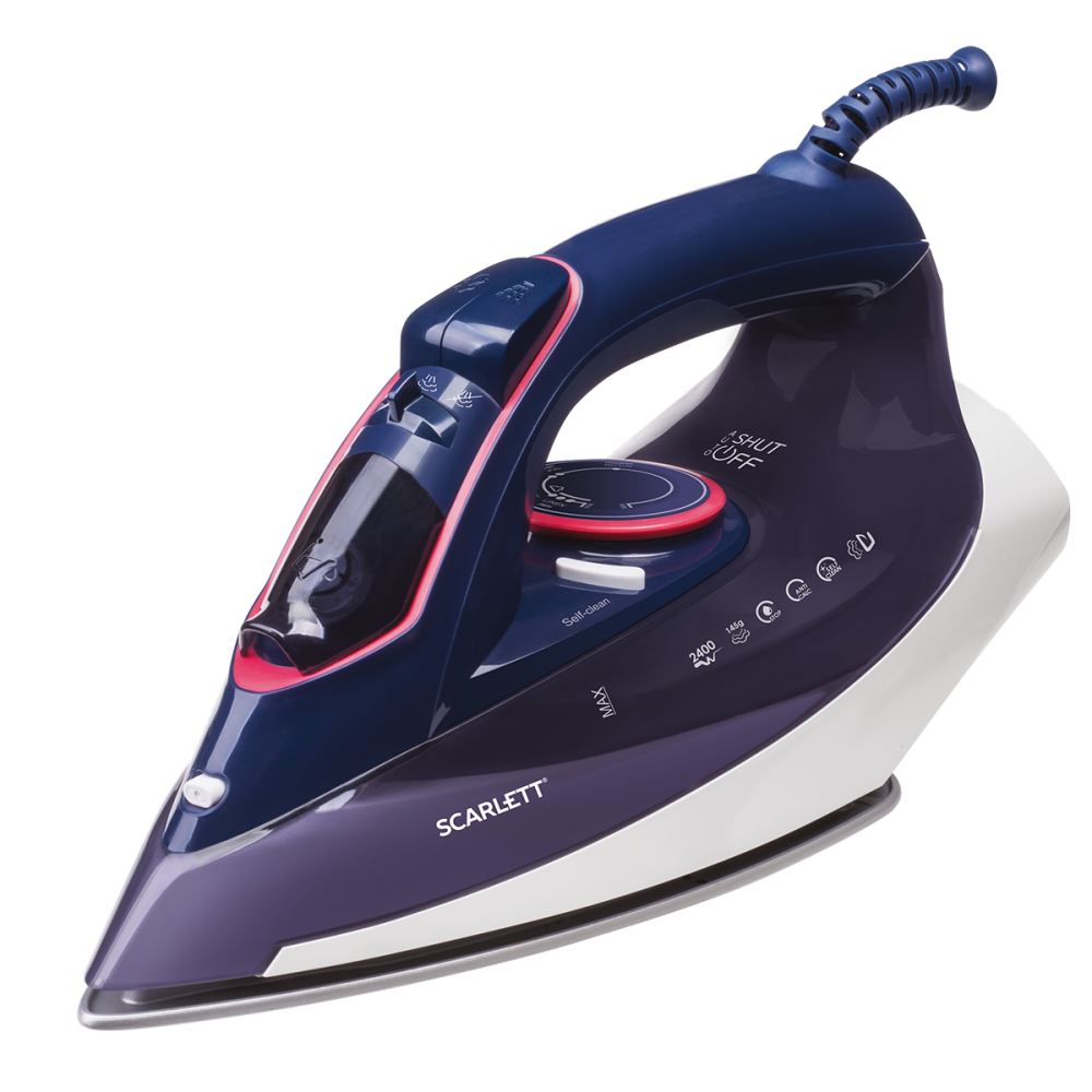 Изображение товара Паровой утюг Scarlett SC-SI30K30 0.30 л 2400 Вт цвет синий
