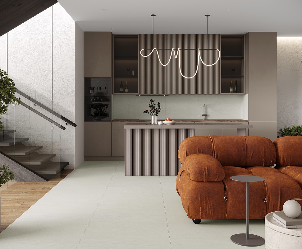 Изображение товара Керамогранит 60x60 см Laparet Noa бежевый глянцевый для пола и стен