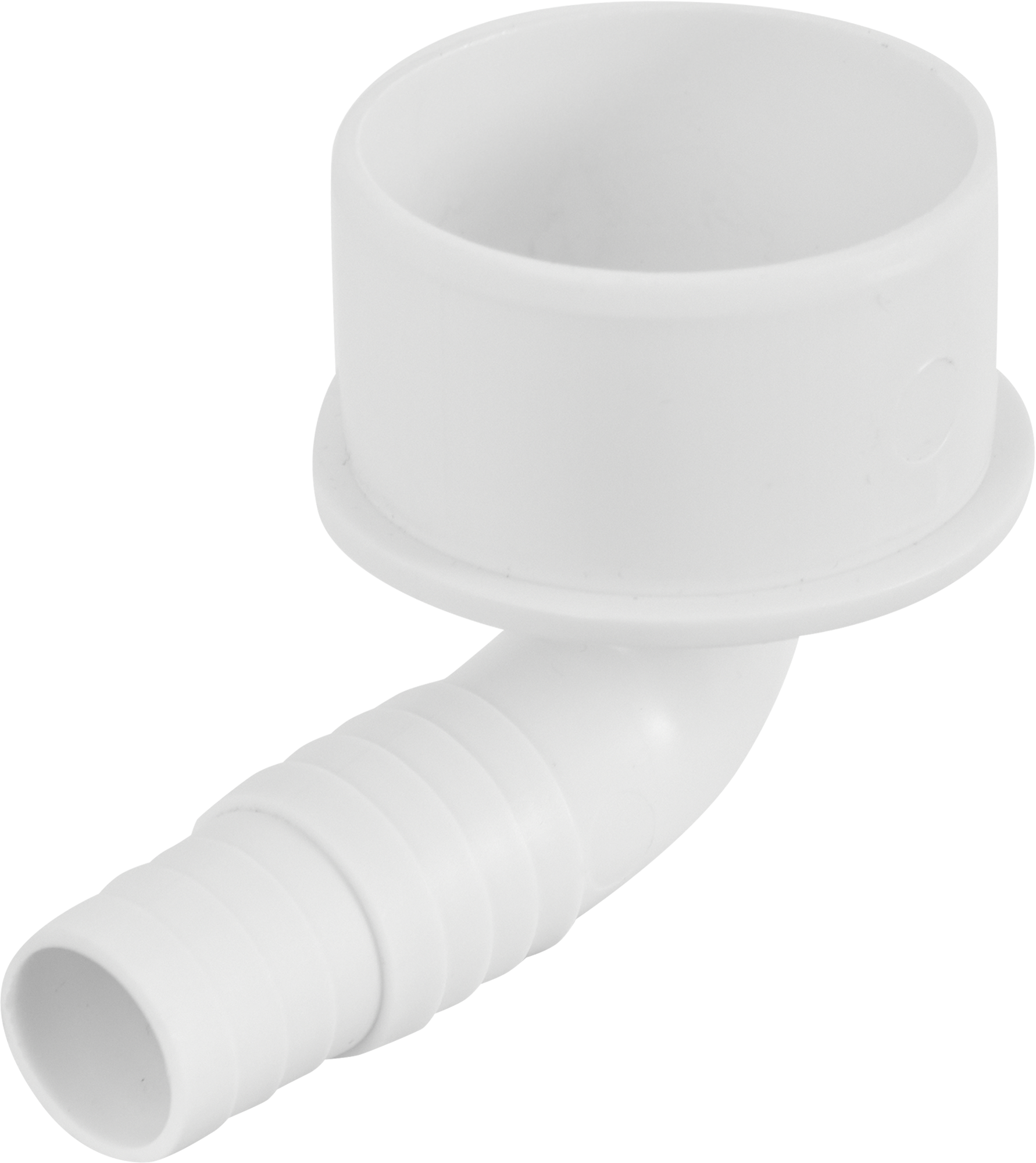 Адаптер Г-образный для подключения слива Orio белый ø50 см