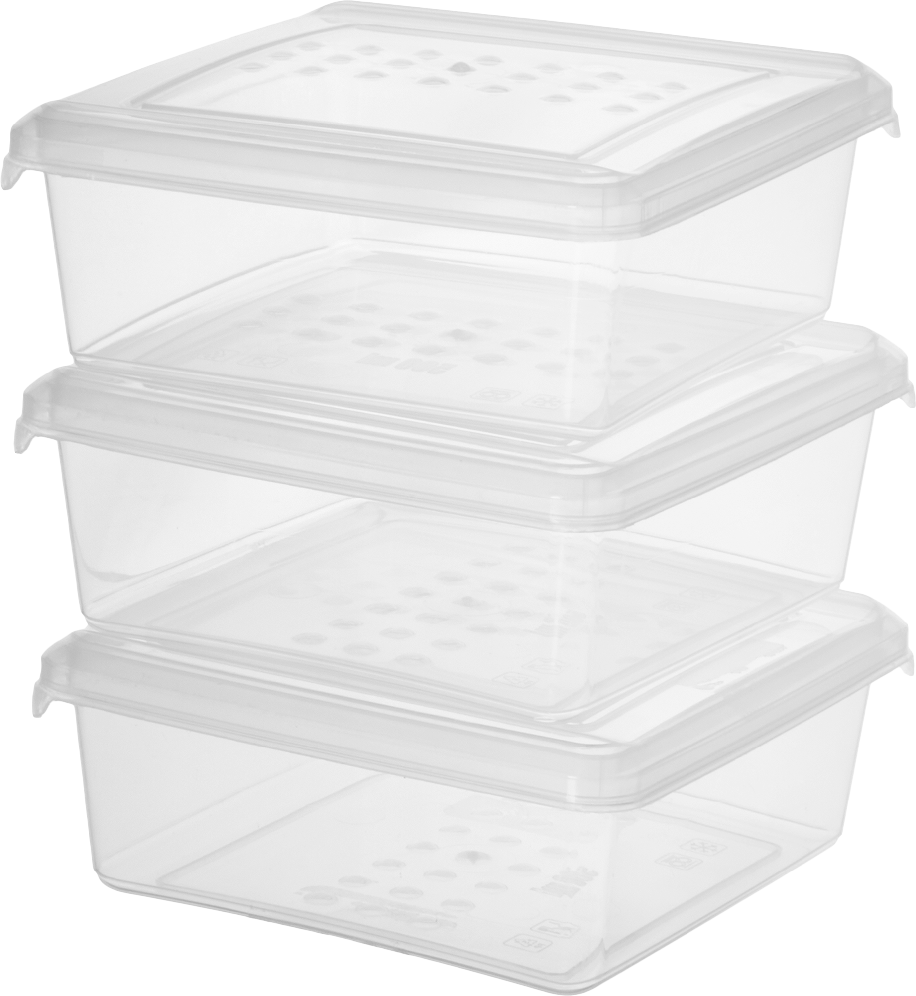 Изображение товара Контейнеры для заморозки Delinia 0,5 л 3 шт пластиковые прозрачные