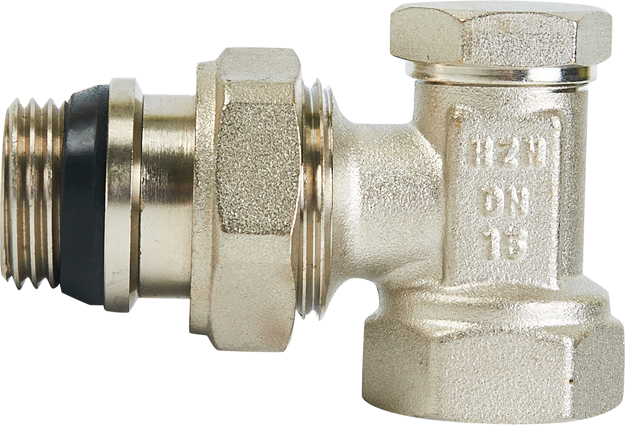Клапан для радиатора запорный угловой Heizen 1/2" латунь - 2