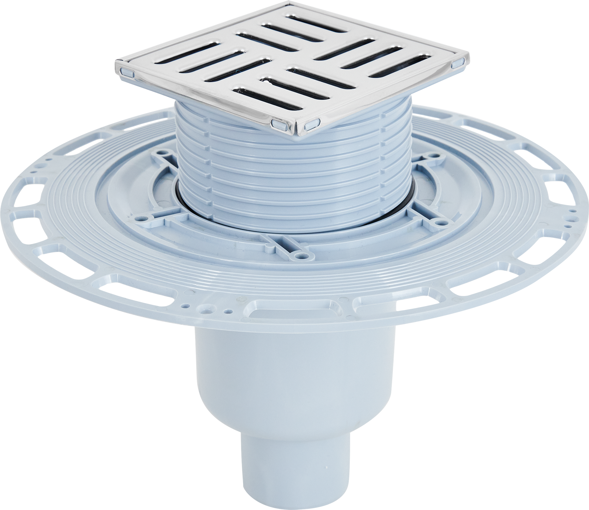 Изображение товара Трап для душа Ани Пласт комбинированный затвор 100x100 мм пластик THZ5702