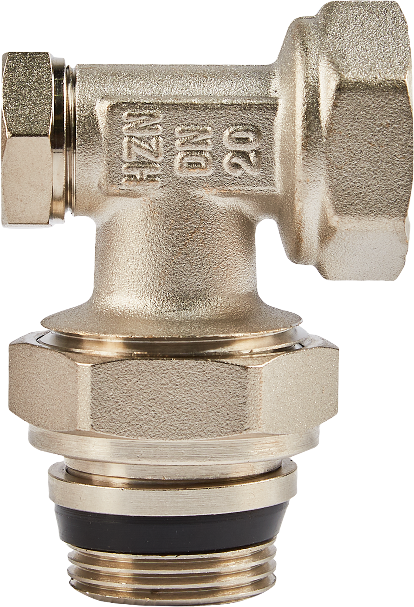 Запорный клапан для радиатора угловой Heizen 3/4" латунь - 3
