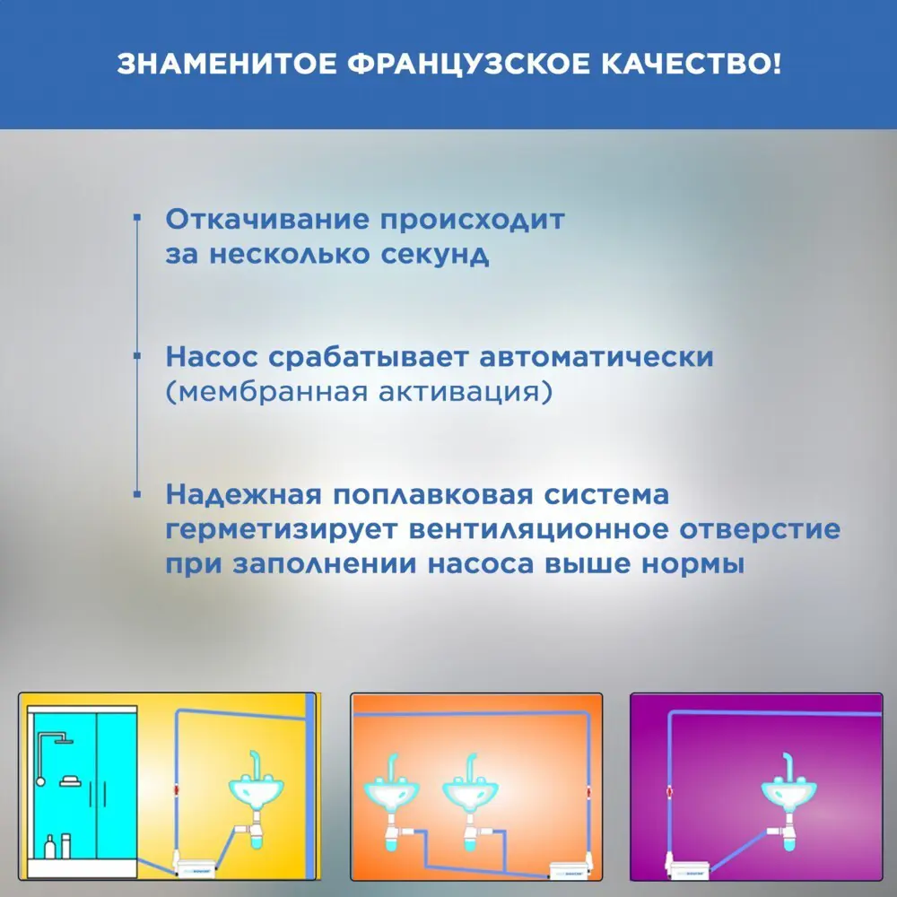 Санитарный насос SFA Sanidouche 250 Вт 67 л/мин - 6