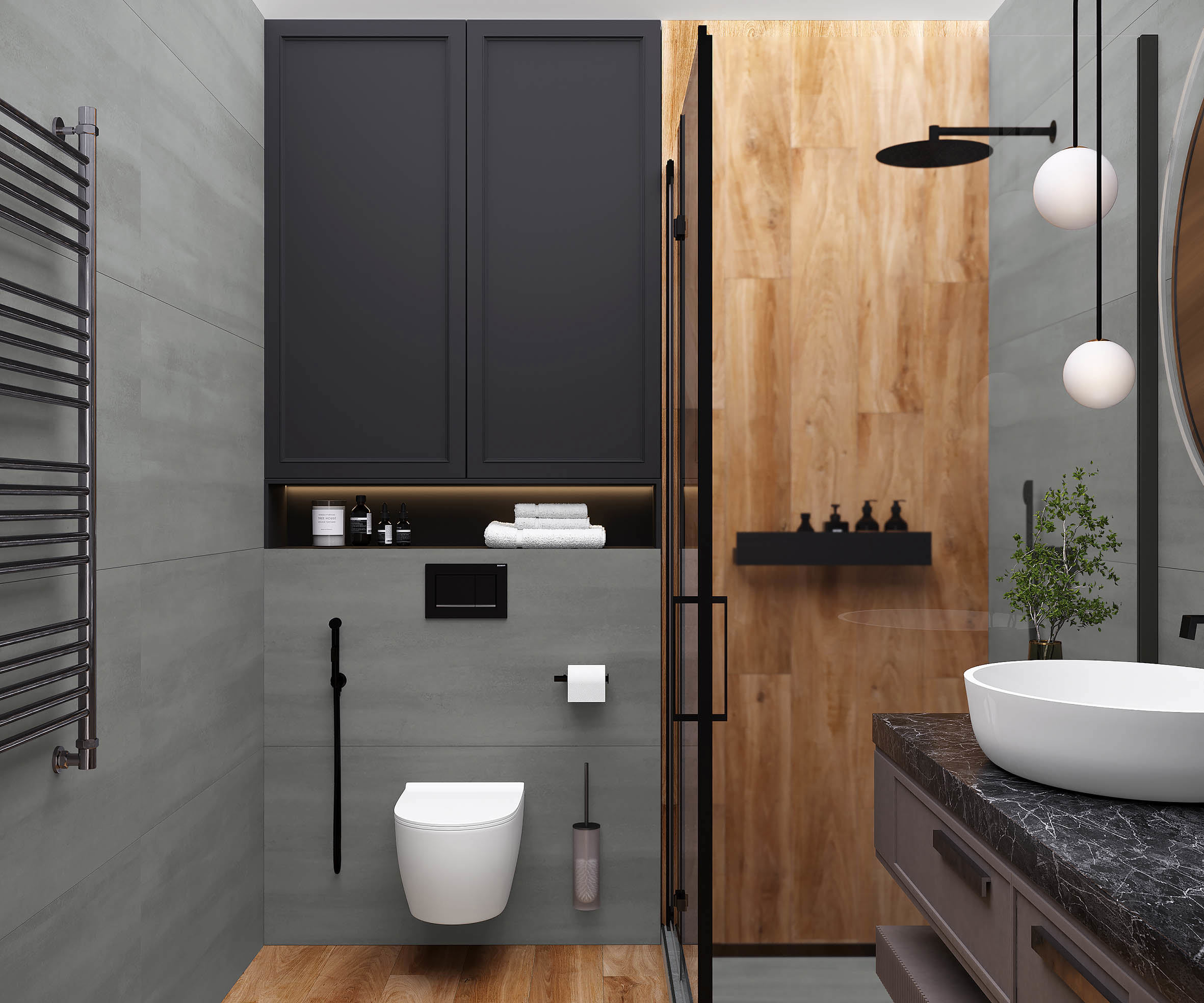 Изображение товара Керамогранит Laparet Tuman 60x60 см серый 1.8 м²