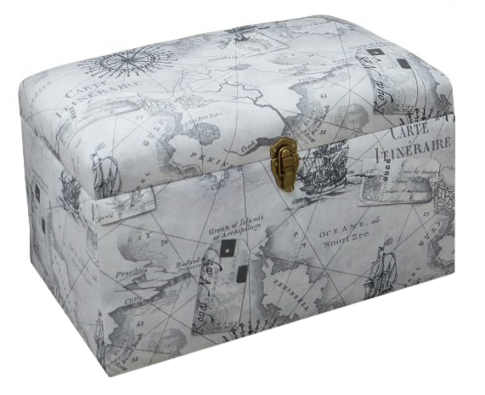 Изображение товара Банкетка OCTOBER HOME Новая земля 60x36x39 см серый велюр