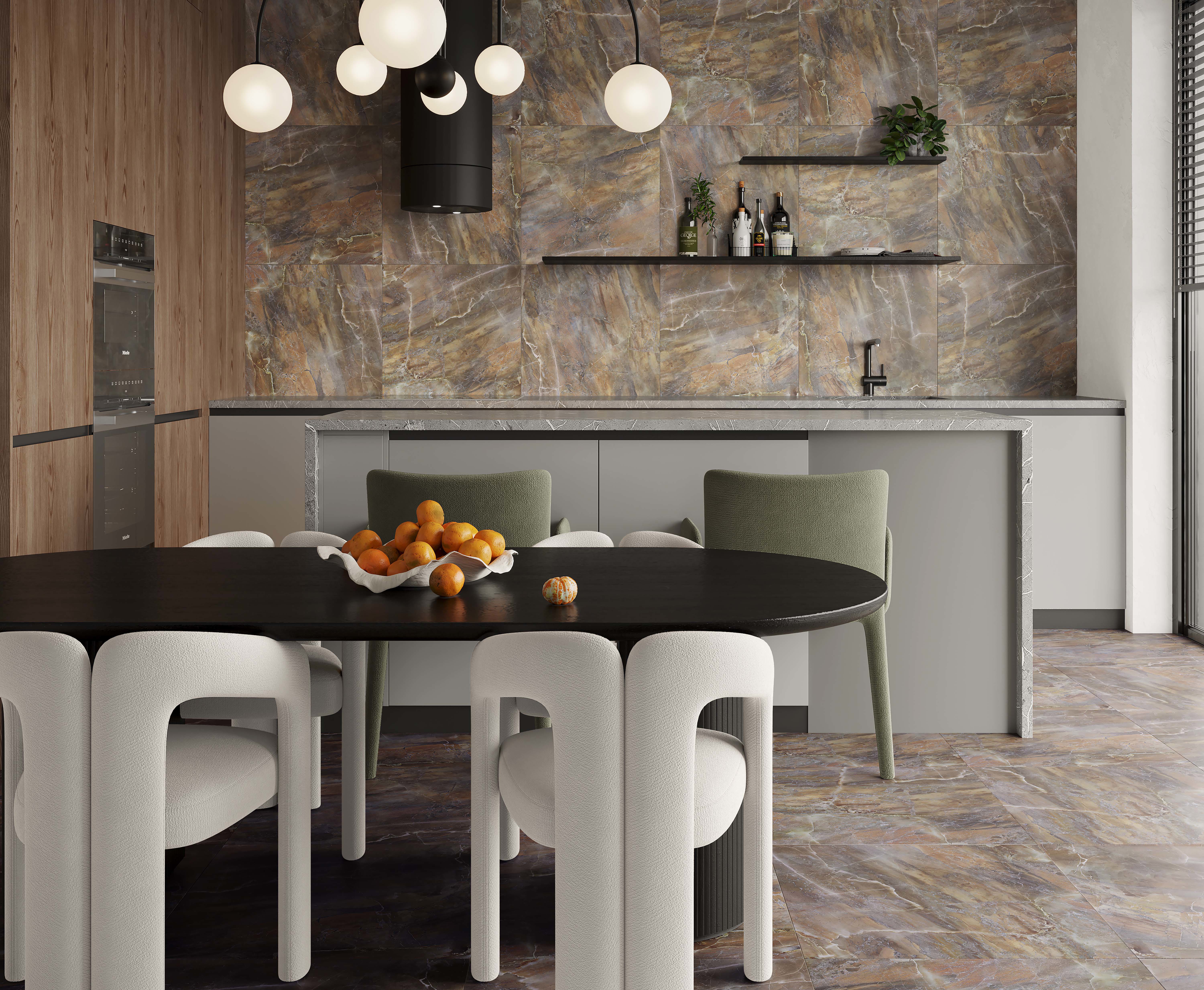 Изображение товара Керамогранит Laparet Rich x9999283608 60x60см 1.44 м² цвет коричневый, цена за упаковку