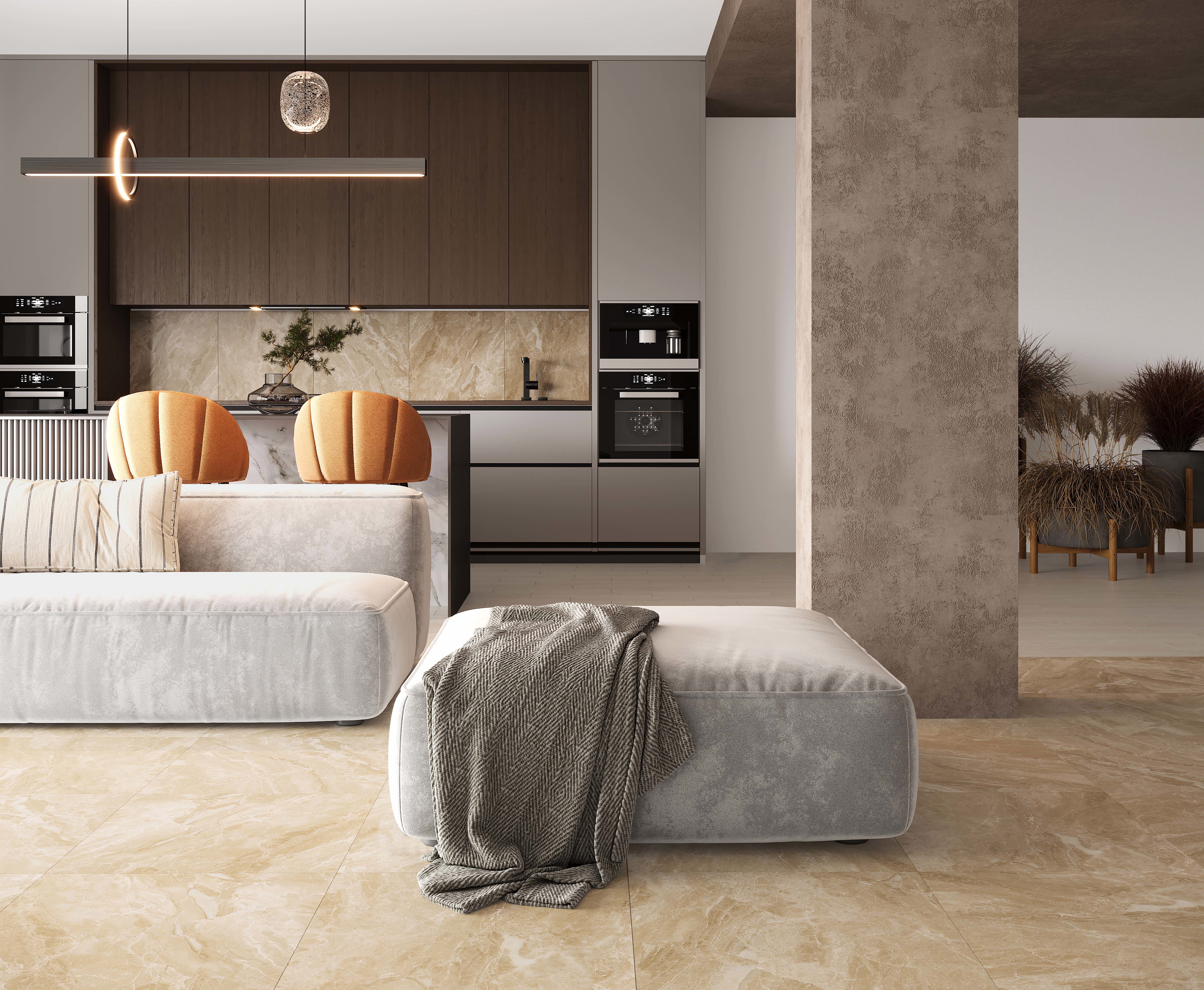 Изображение товара Керамогранит Laparet Gobi коричневый 60x60 см 1.44 м²