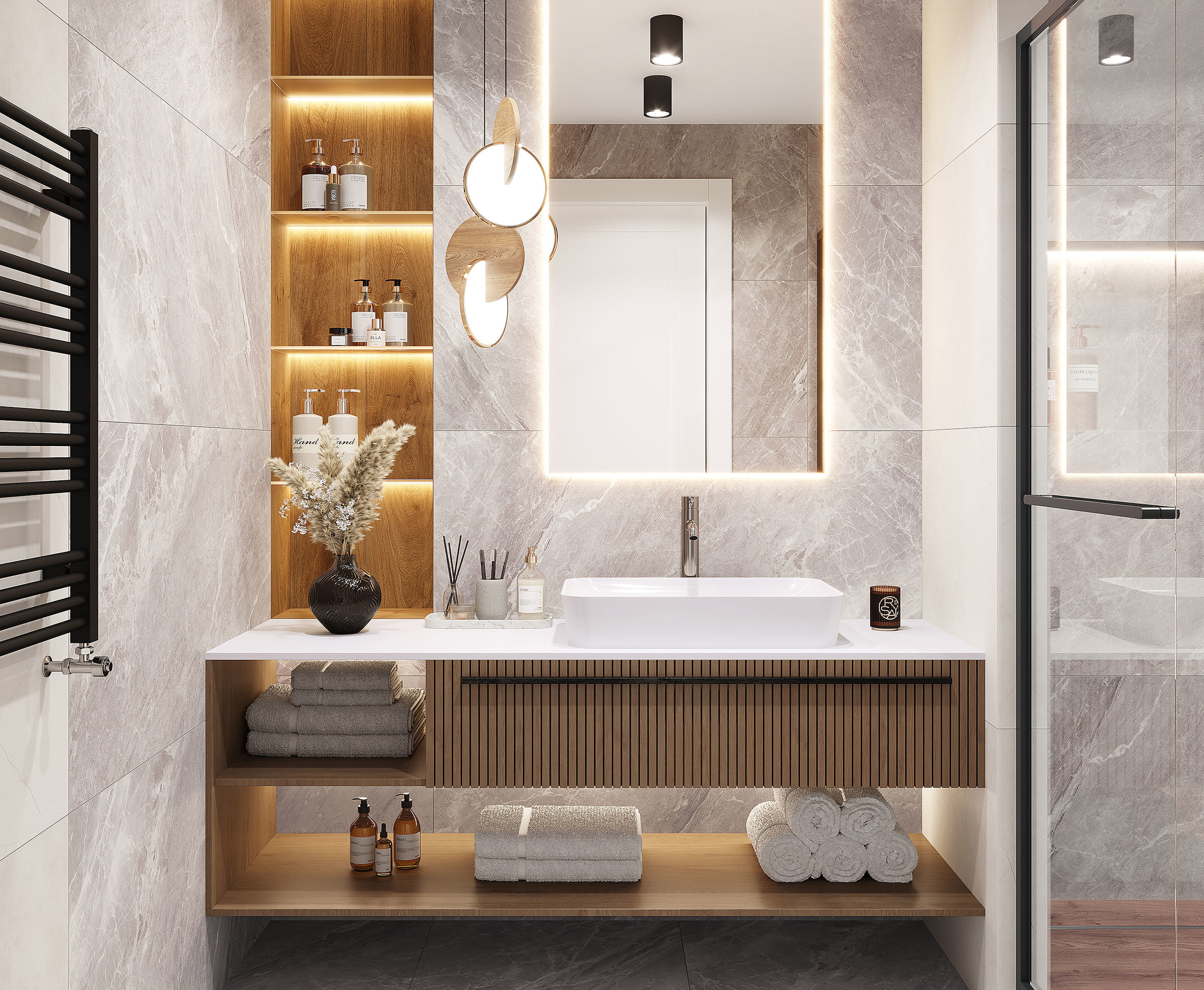 Изображение товара Керамогранит Laparet Crystal Grey 60x60 см высокого качества для пола и стен