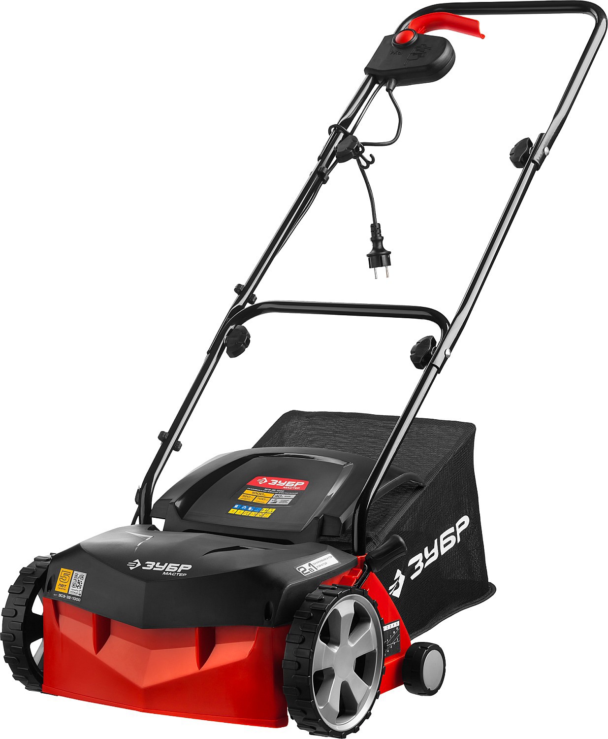 Изображение товара Электрический скарификатор-аэратор ЗУБР ЗСЭ-32-1000 1000 Вт 32 см