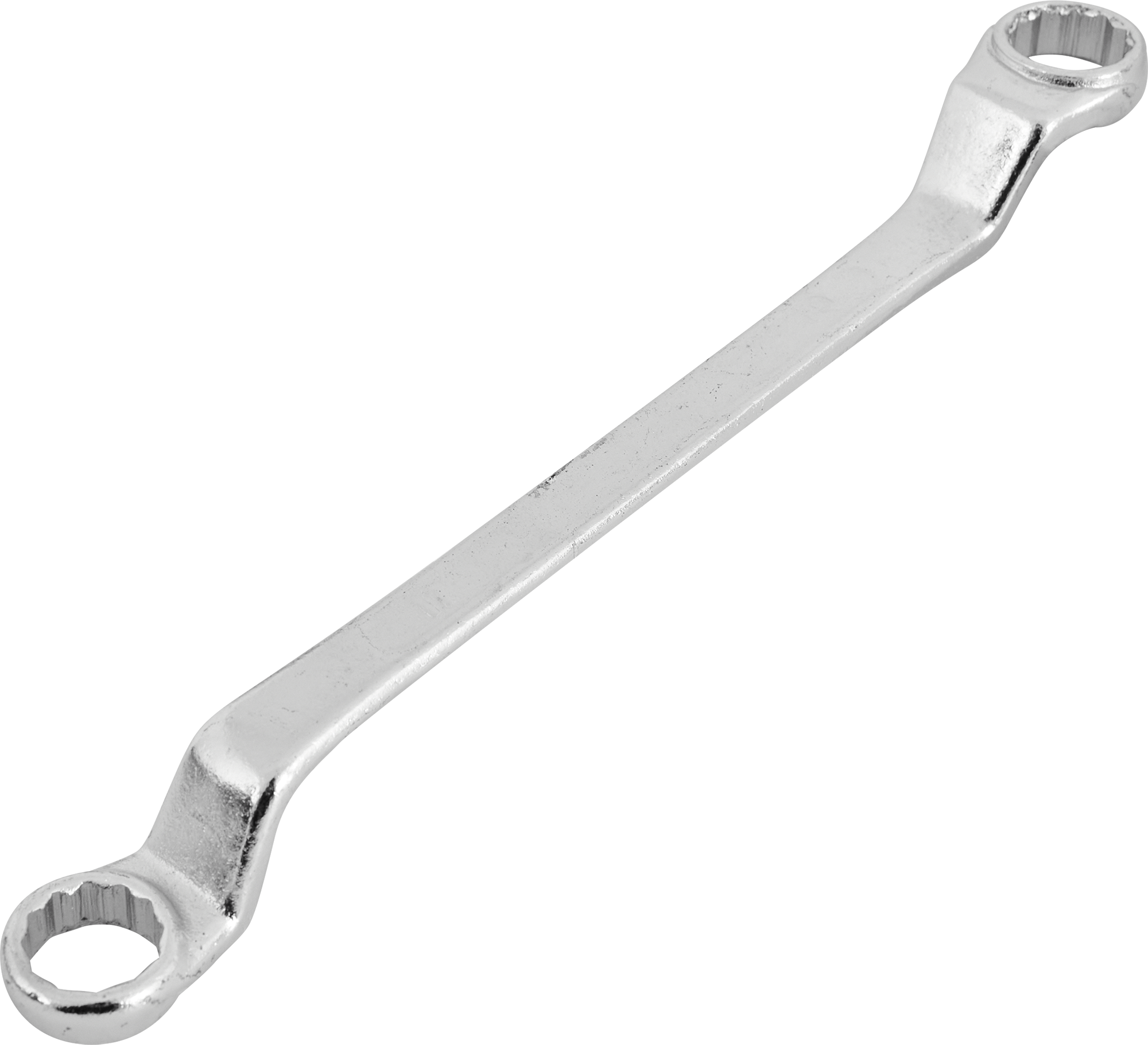 Изображение товара Ключ накидной двенадцатигранный 17x19 мм из стали с хромированным покрытием