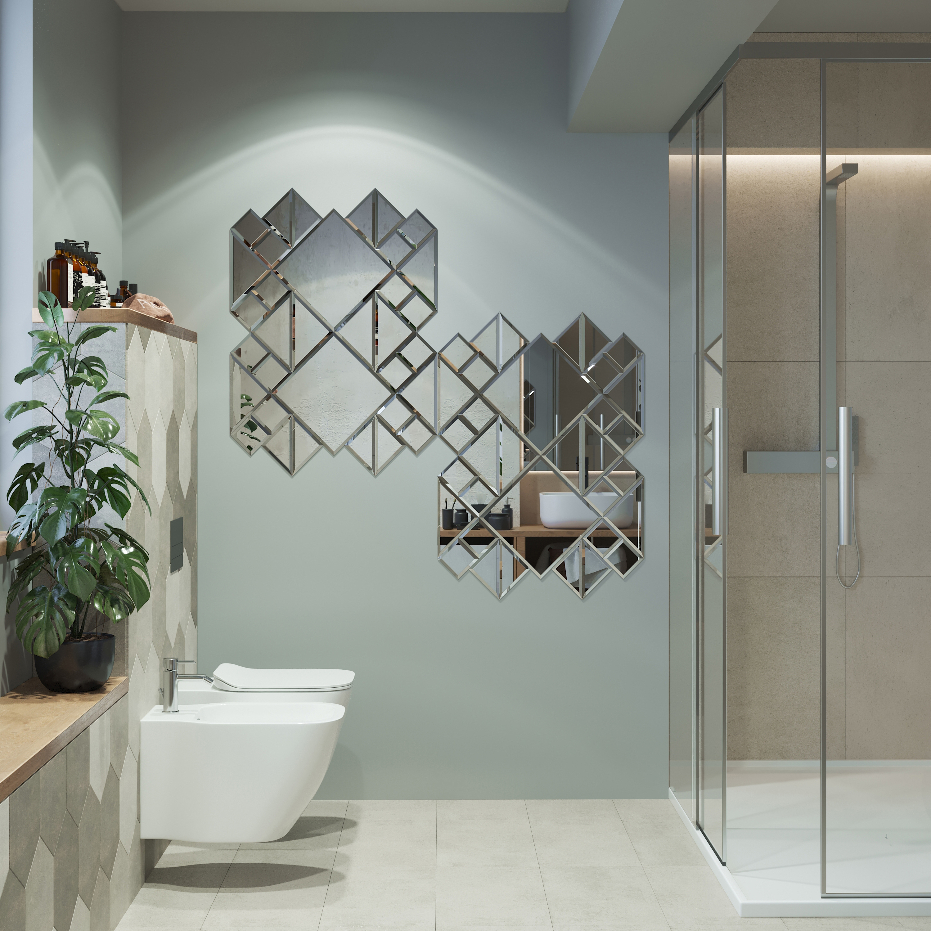 Изображение товара Зеркальная плитка Mirox 3G Sensea NNLM31 30x30 см глянцевая серебро