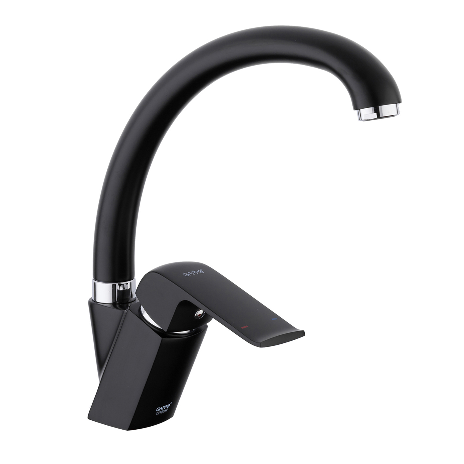 Изображение товара Однорычажный смеситель Gappo G4150 22.4 см цвет черный