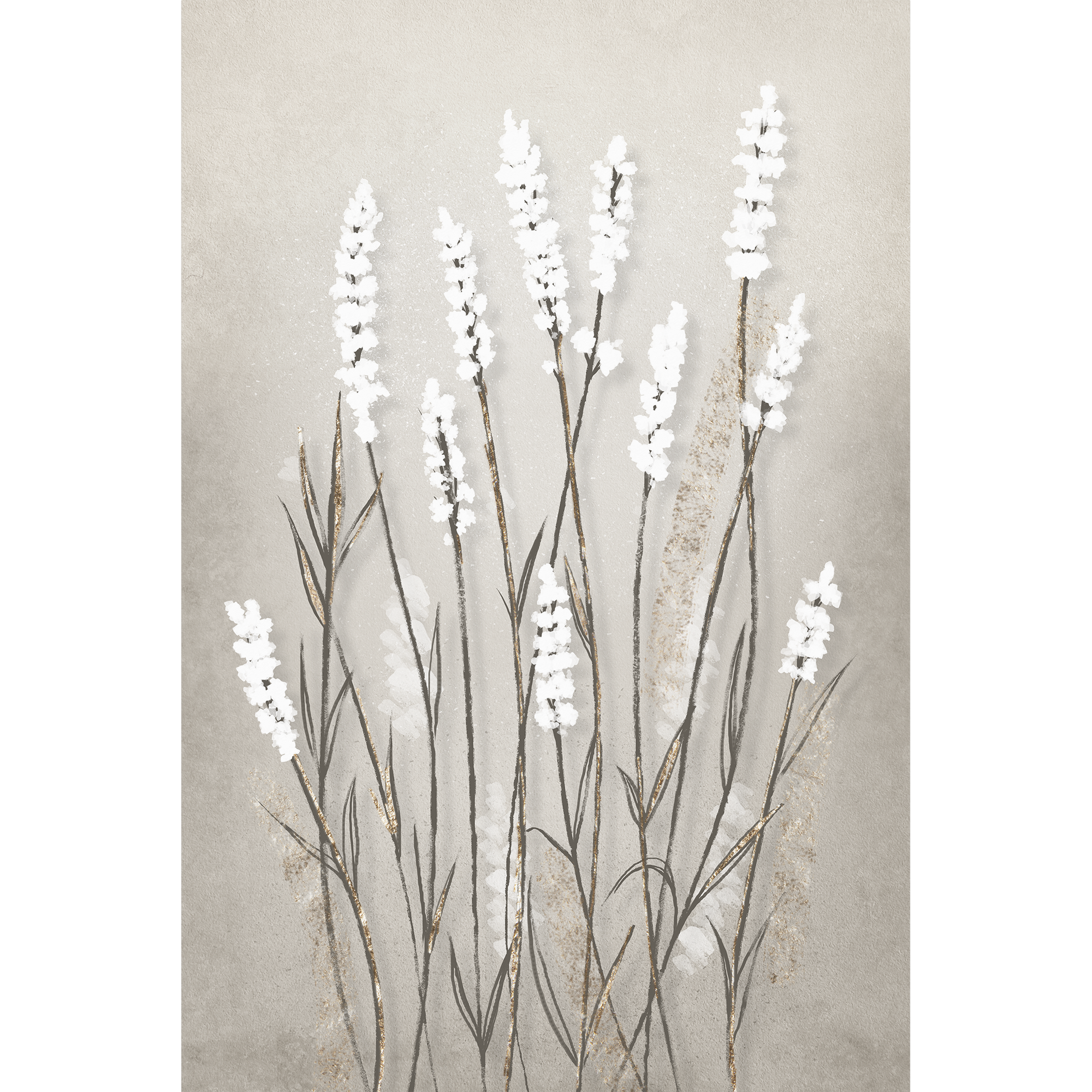 Картина на холсте Полевые цветы 40x60 см