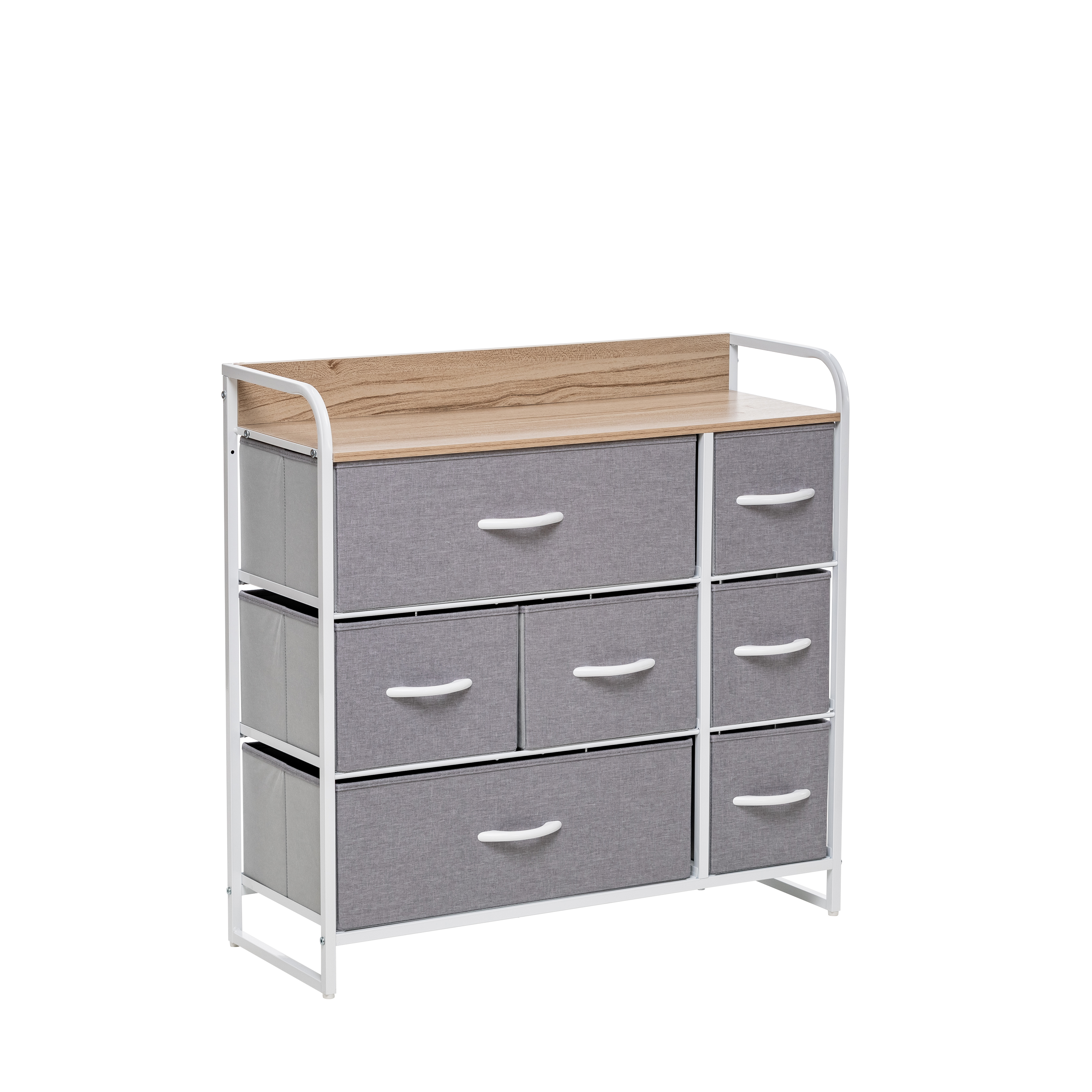 Изображение товара Комод Leset Ноа 7 ящиков 80x29x79 см металл цвет белый