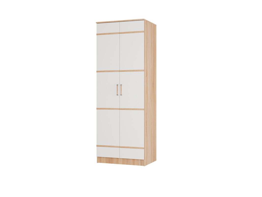 Изображение товара Шкаф распашной Бтс Сакура 80x221.6x61 см ЛДСП цвет белый