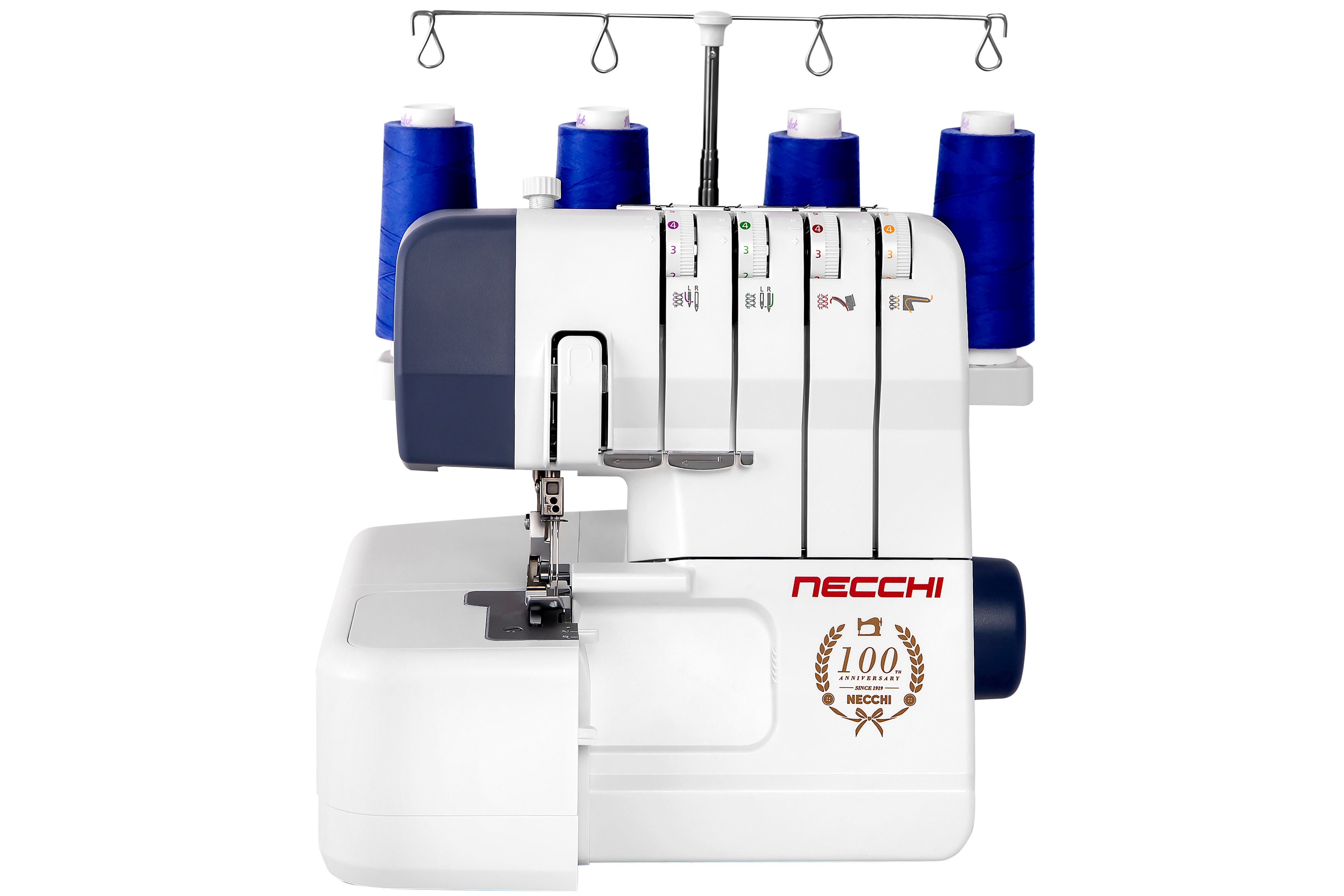 Изображение товара Оверлок электромеханический Necchi 4554D 1300 ст/мин цвет белый