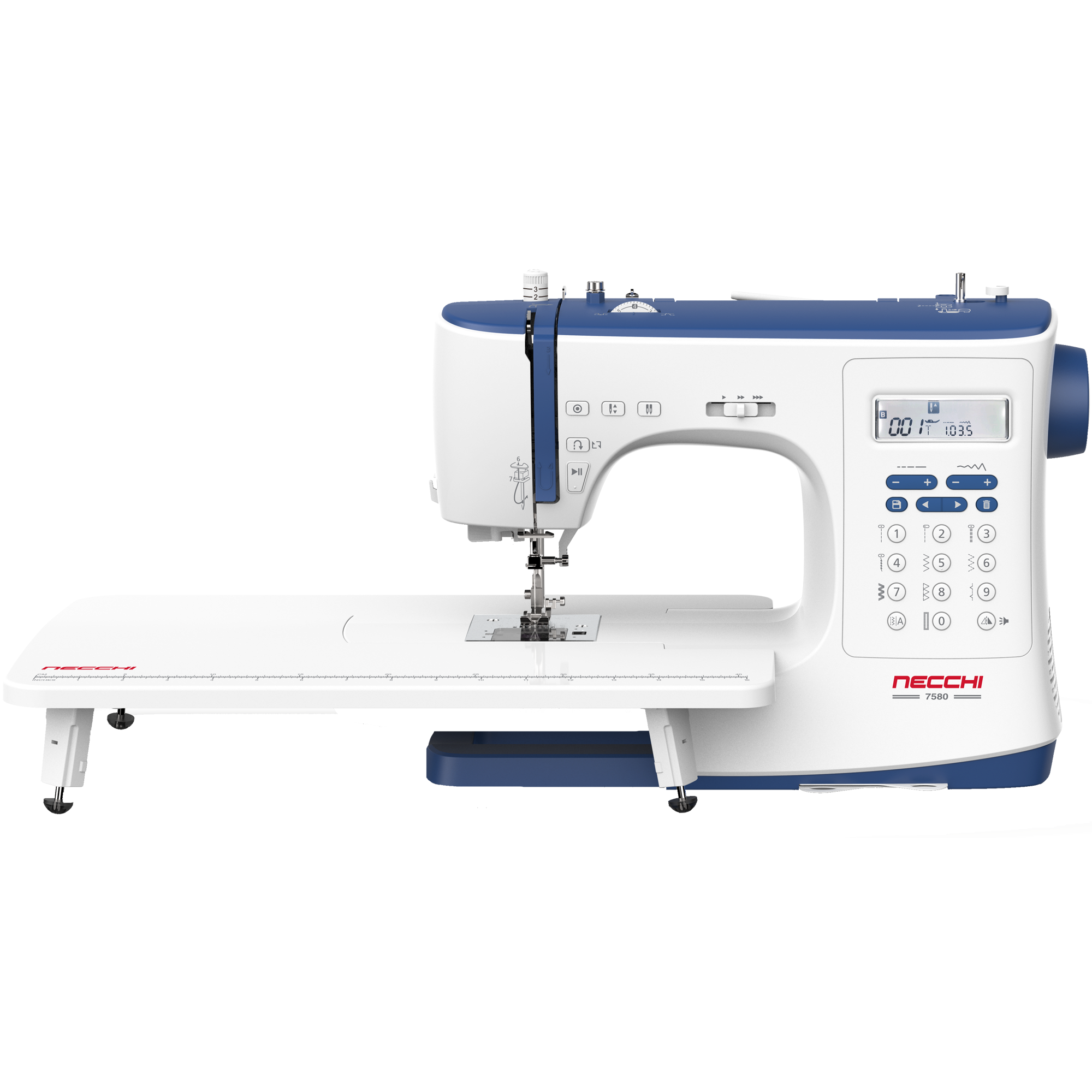 Изображение товара Электронная швейная машина Necchi 7580 600 ст/мин с автоматическими петлями