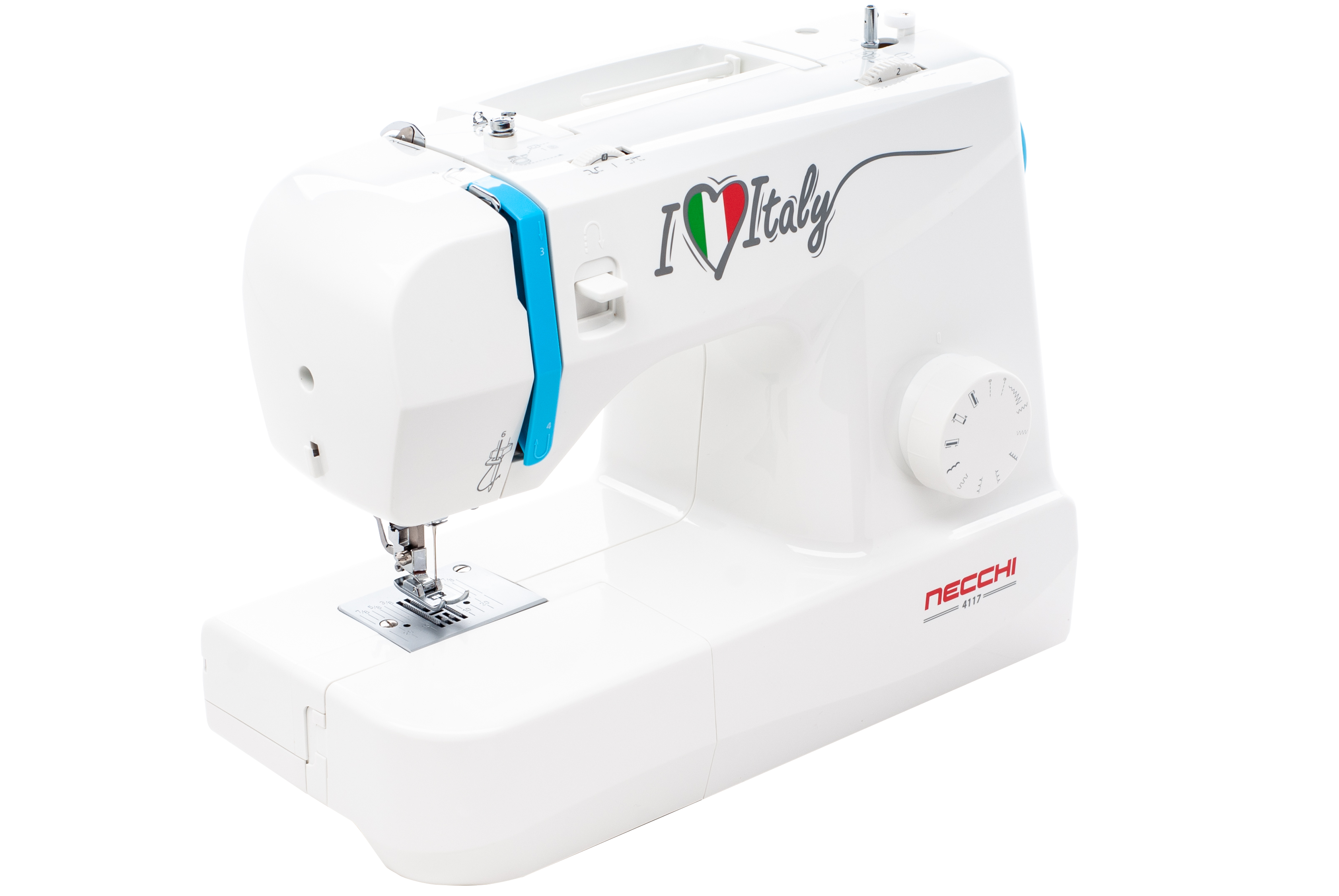 Изображение товара Швейная машина электромеханическая Necchi 4117, белый, 600 ст/мин