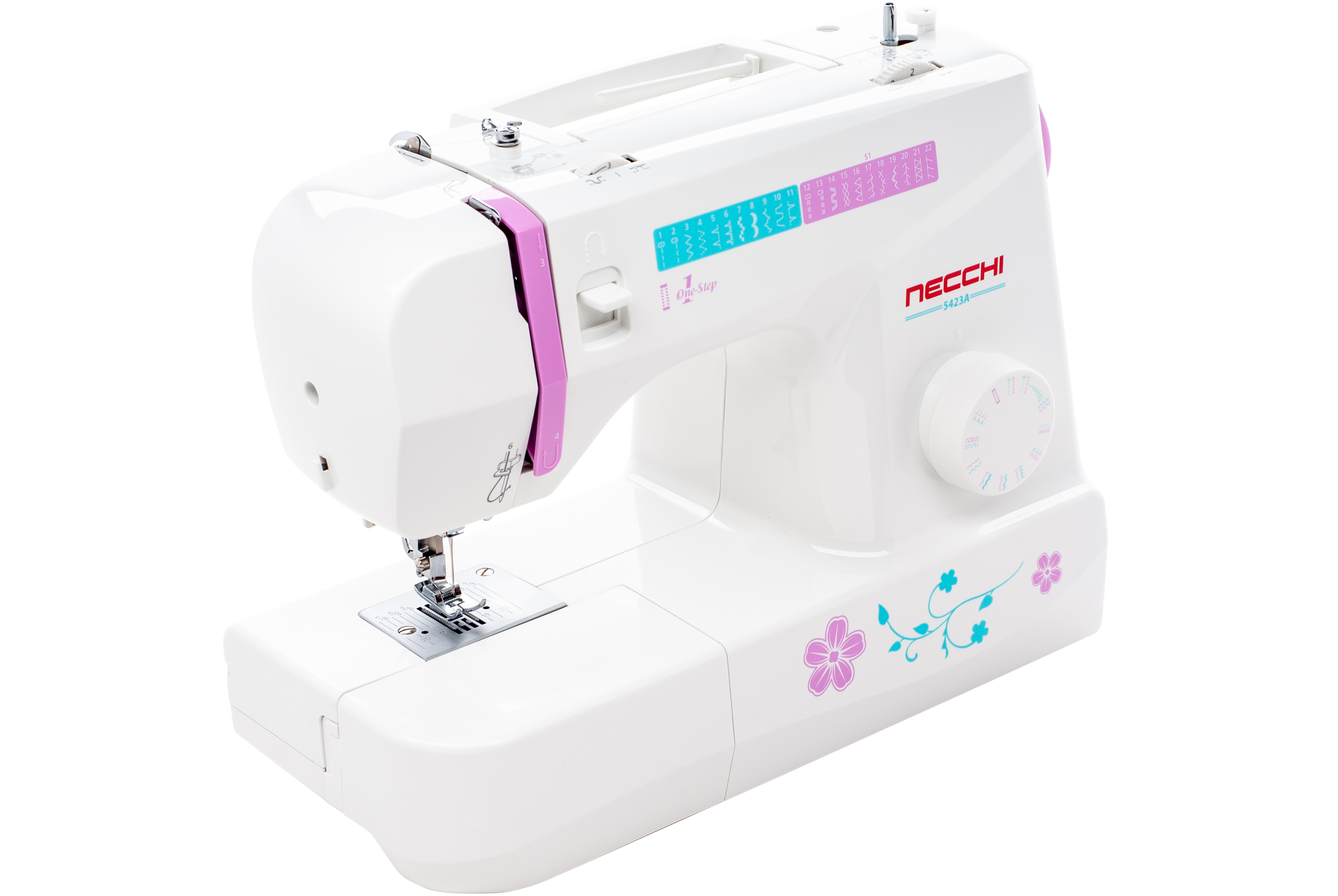 Изображение товара Электромеханическая швейная машина Necchi 5423А 600 ст/мин белая