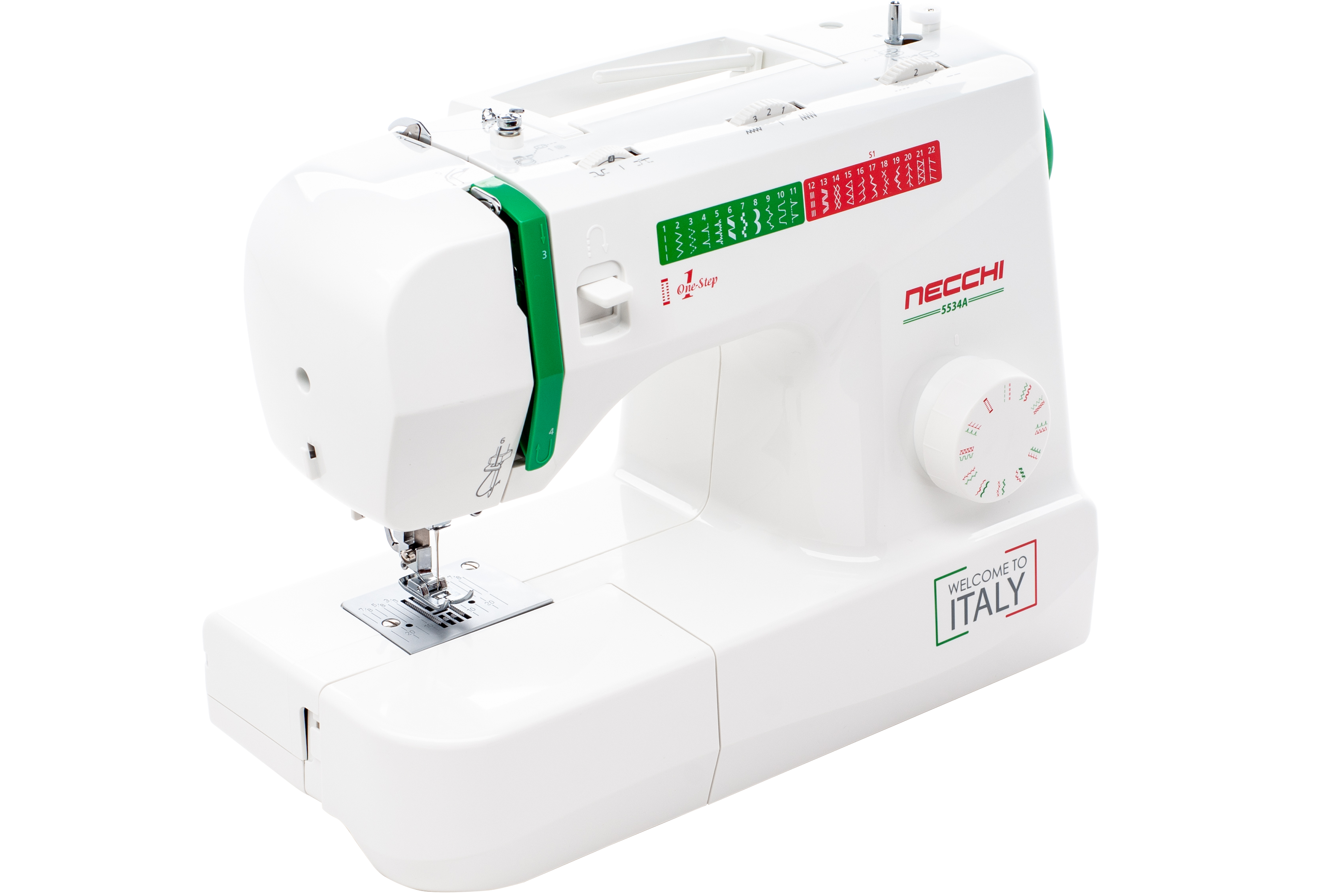 Изображение товара Швейная машина электромеханическая Necchi 5534А 600 ст/мин цвет белый