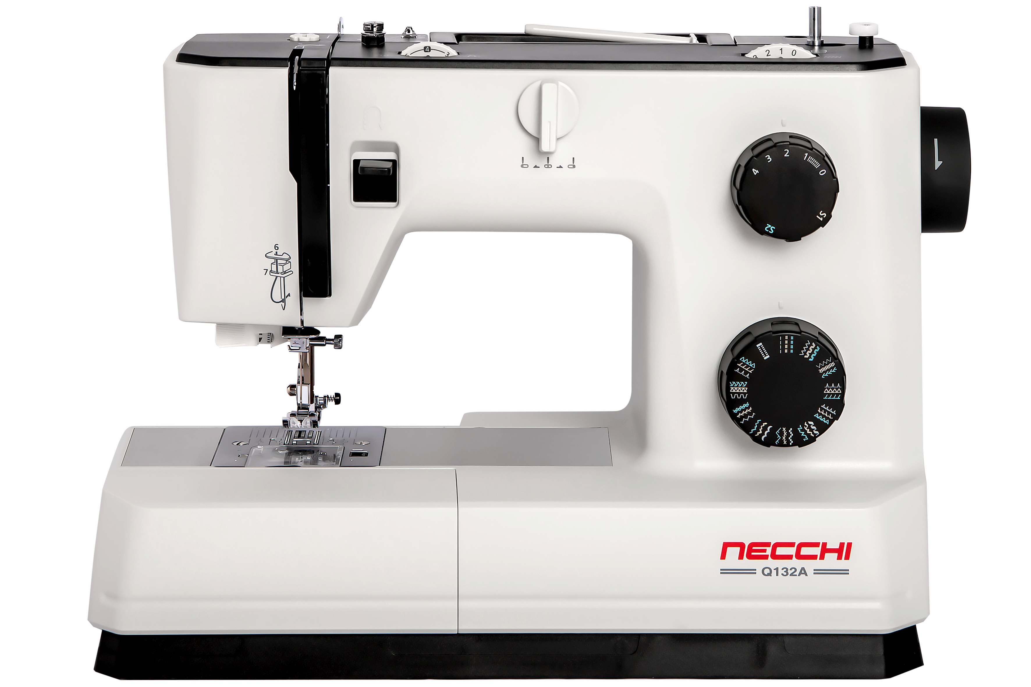 Изображение товара Электромеханическая швейная машина Necchi Q132A 1000 ст/мин белая