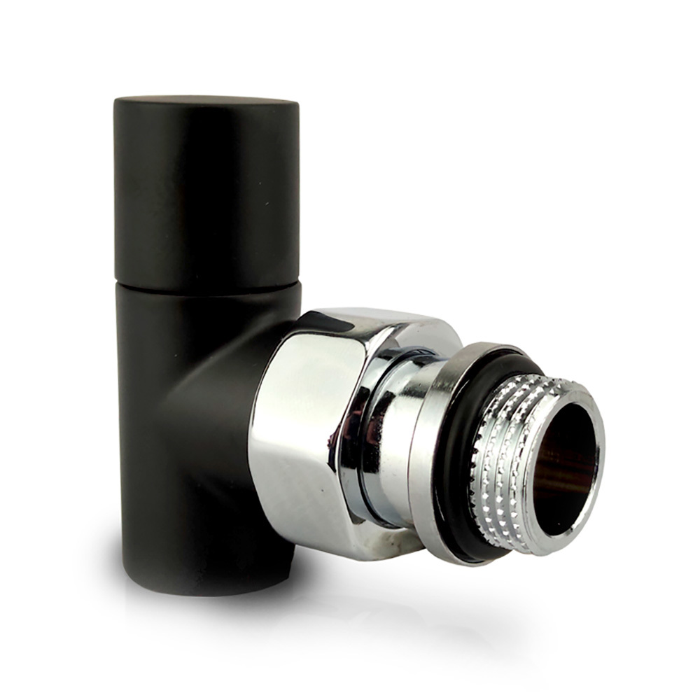 Изображение товара Вентиль угловой SR Rubinetterie Tondera Light 1/2" цвет черный матовый