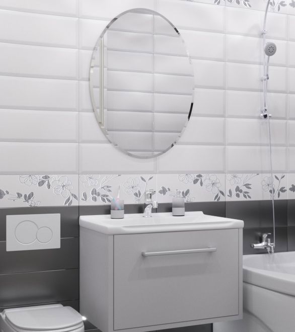 Изображение товара Зеркало для ванной Omega Glass NNF107 50x70 см овальное