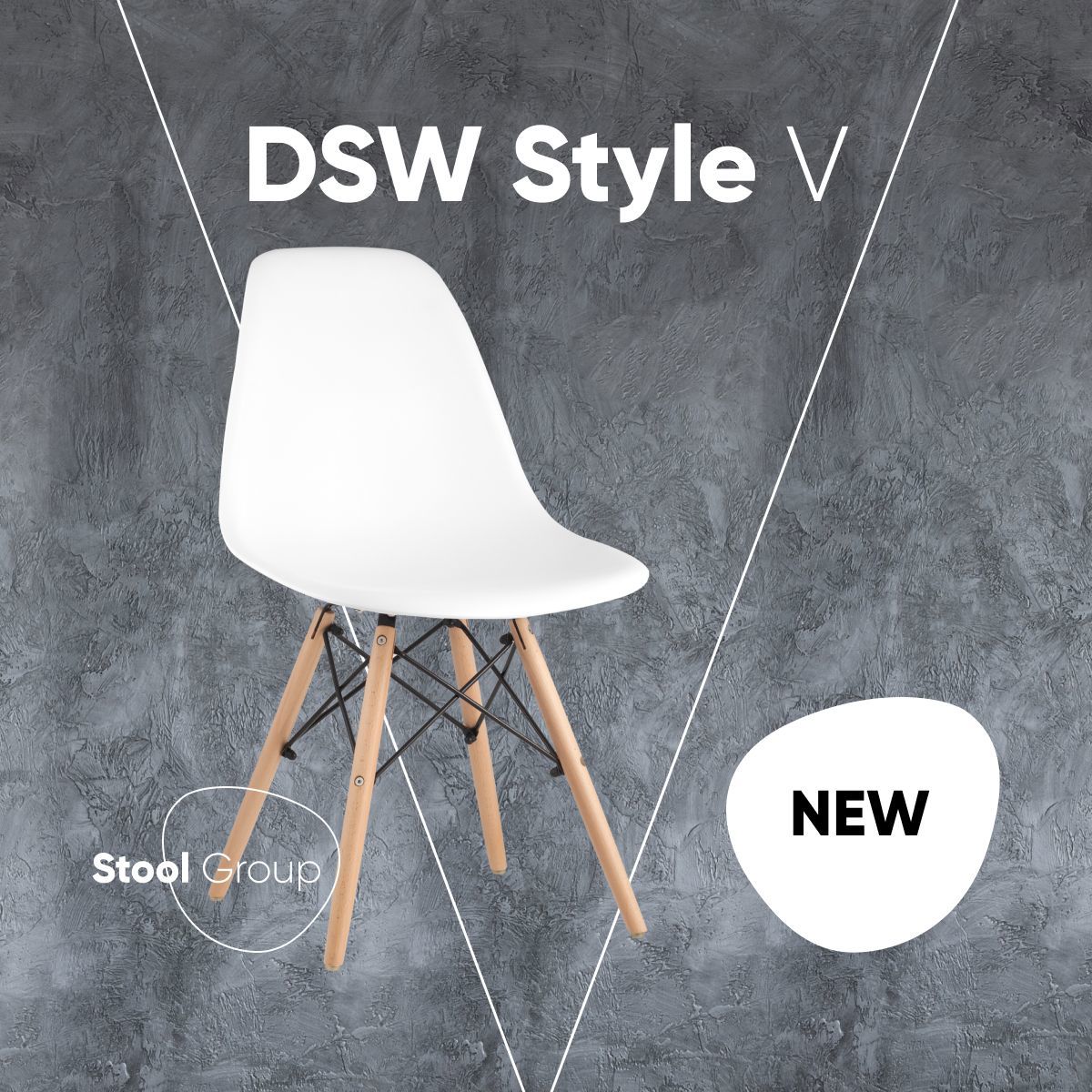 Изображение товара Стул кухонный Стул груп Dsw style 81x53x46 см пластик цвет белый Изображение товара Стул кухонный Стул груп Dsw style 81x53x46 см пластик цвет белый