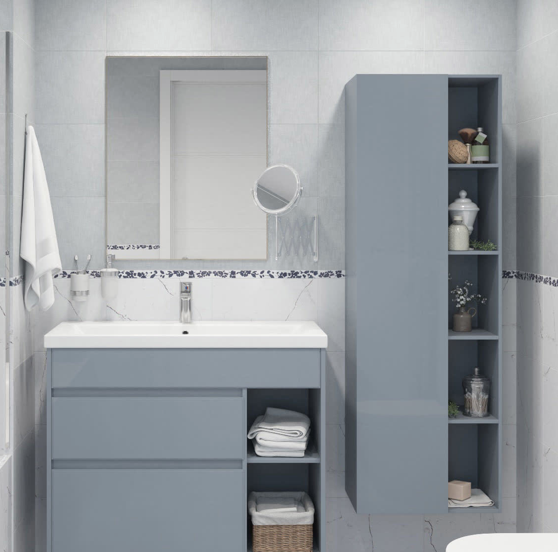 Изображение товара Зеркало для ванной Omega Glass NNK010 60x70 см прямоугольное