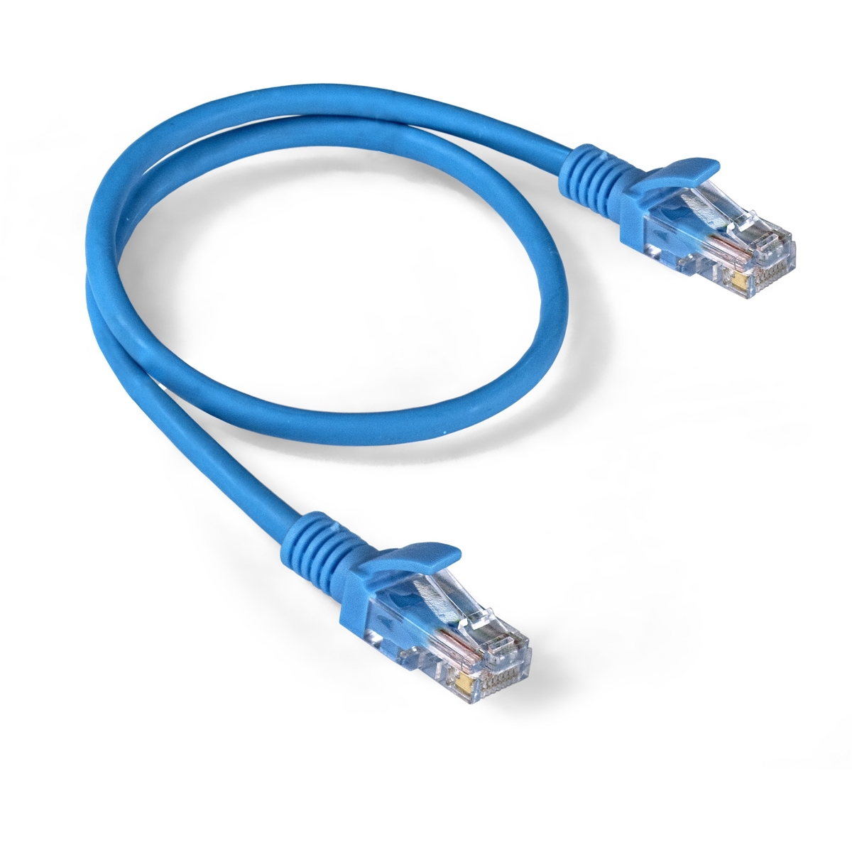 Изображение товара Патч-корд LSZH ExeGate UTP-RJ45-RJ45-5e-05M-LSZH-BL UTP cat.5e 0.5 м цвет синий