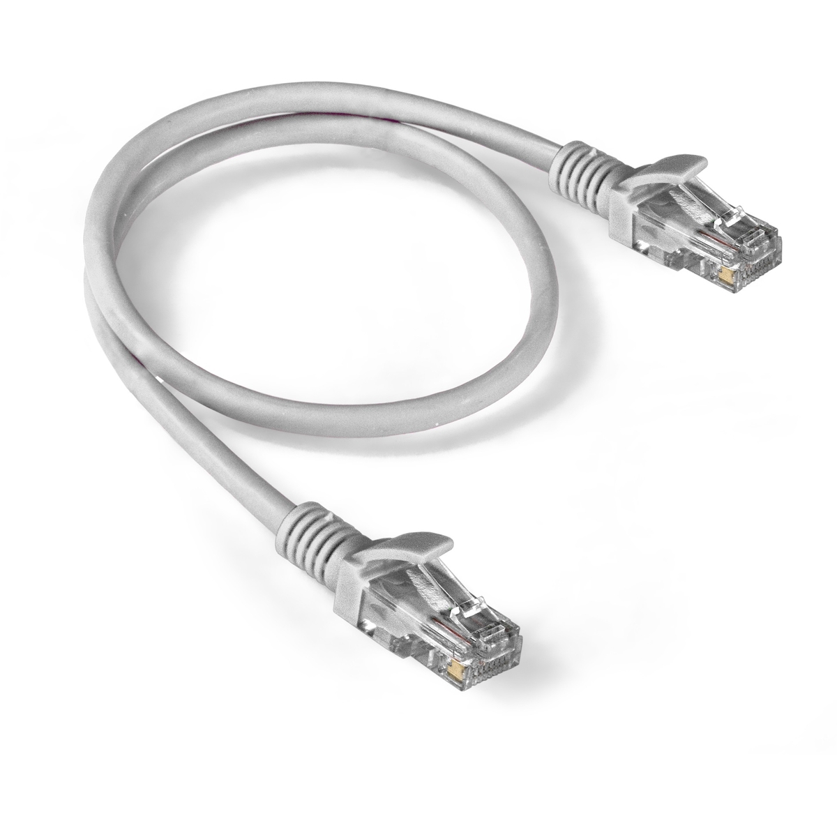 Изображение товара Патч-корд LSZH ExeGate UTP-RJ45-RJ45-5e-05M-LSZH-GY UTP cat.5e 0.5 м цвет серый