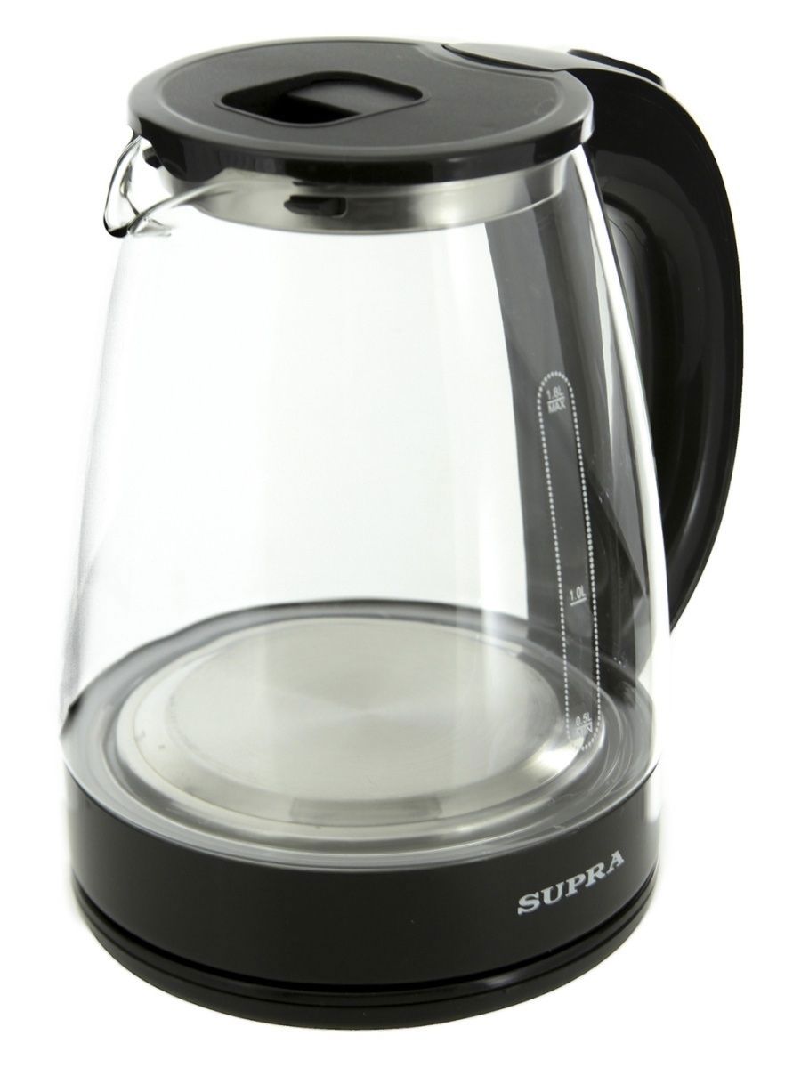 Изображение товара Электрический чайник Supra KES-1870G стекло черный 1.8 л мощность 1500 Вт