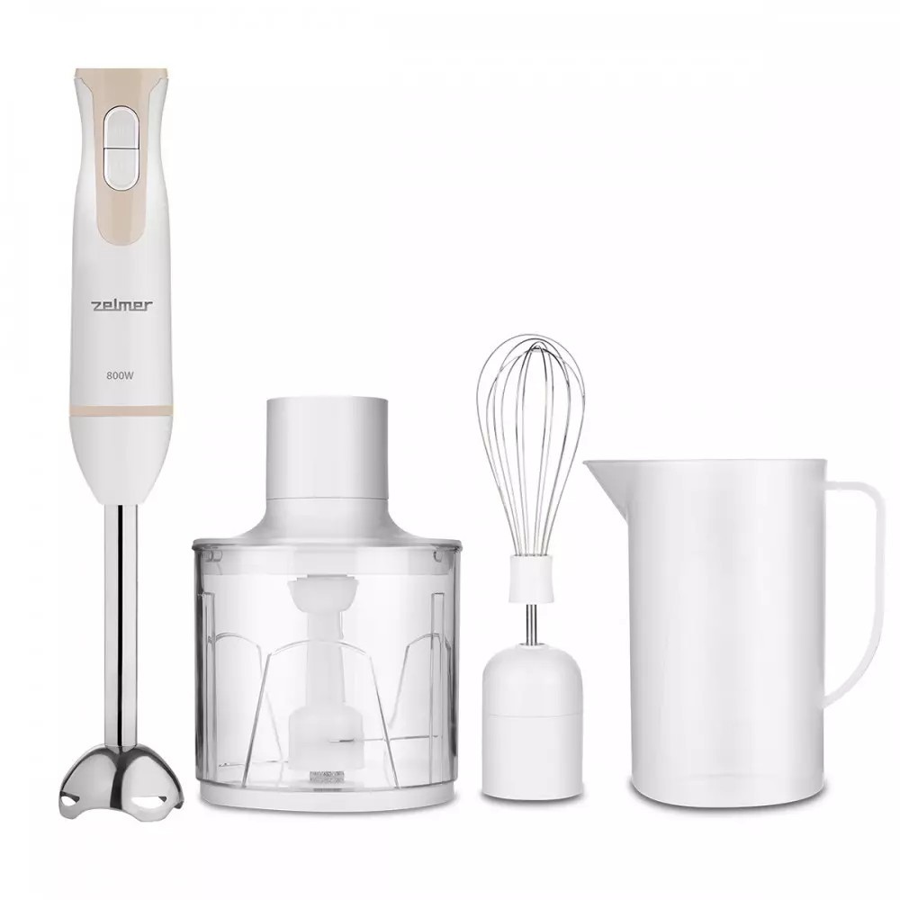 Изображение товара Погружной блендер Zelmer ZHB4552I два скоростных режима и комплект аксессуаров
