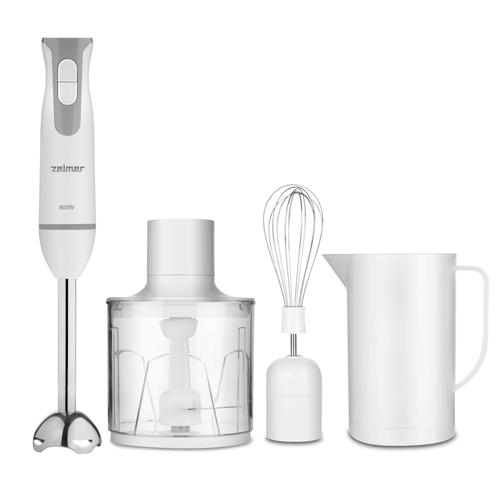 Изображение товара Погружной блендер Zelmer Zhb4552s 2 скорости цвет серый