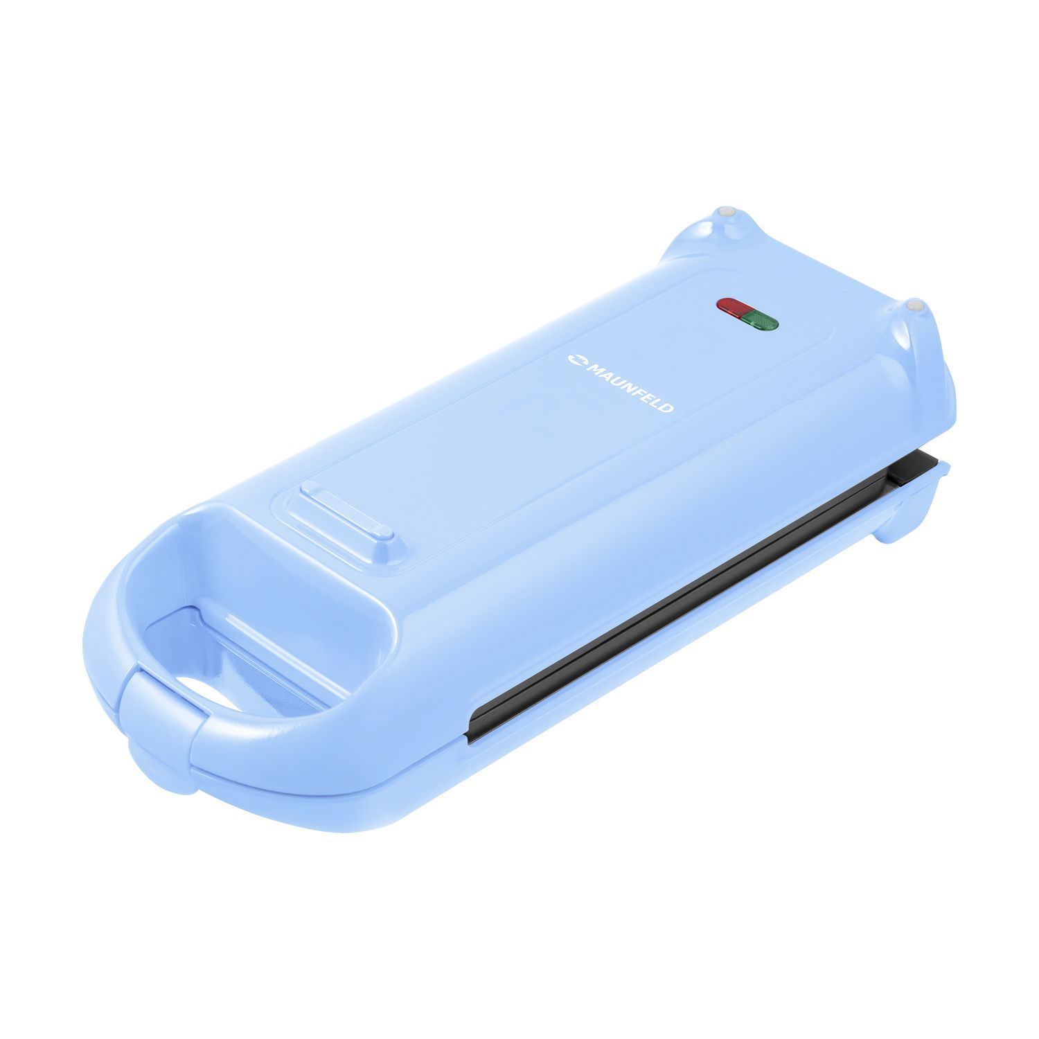 Изображение товара Вафельница Maunfeld Mf-1431bl голубой для приготовления 2 вафель с антипригарным покрытием