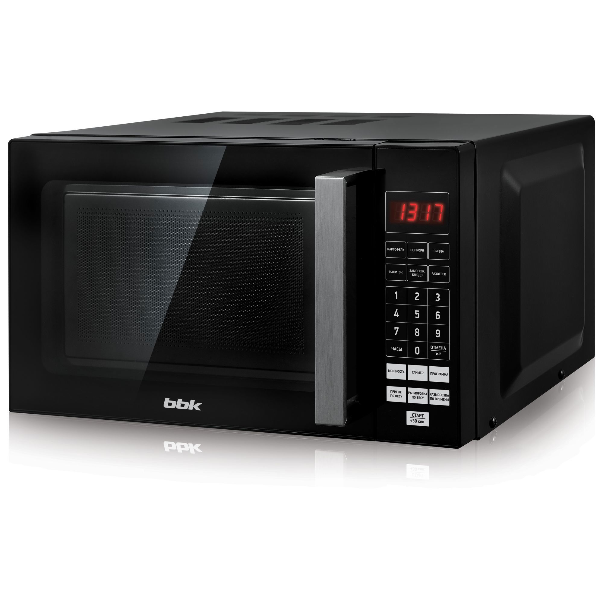 Изображение товара Микроволновая печь BBK 779S/B 20 л черная с сенсорным управлением