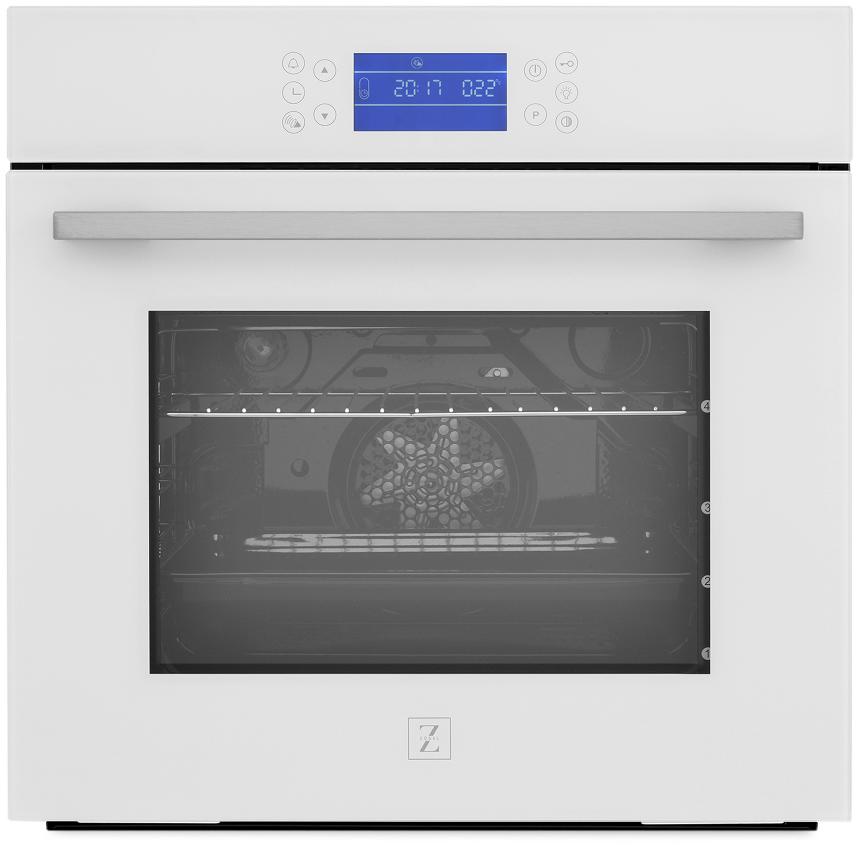 Изображение товара Электрический встраиваемый духовой шкаф Zugel ZO А2710 W 60 л белый, сенсорное управление